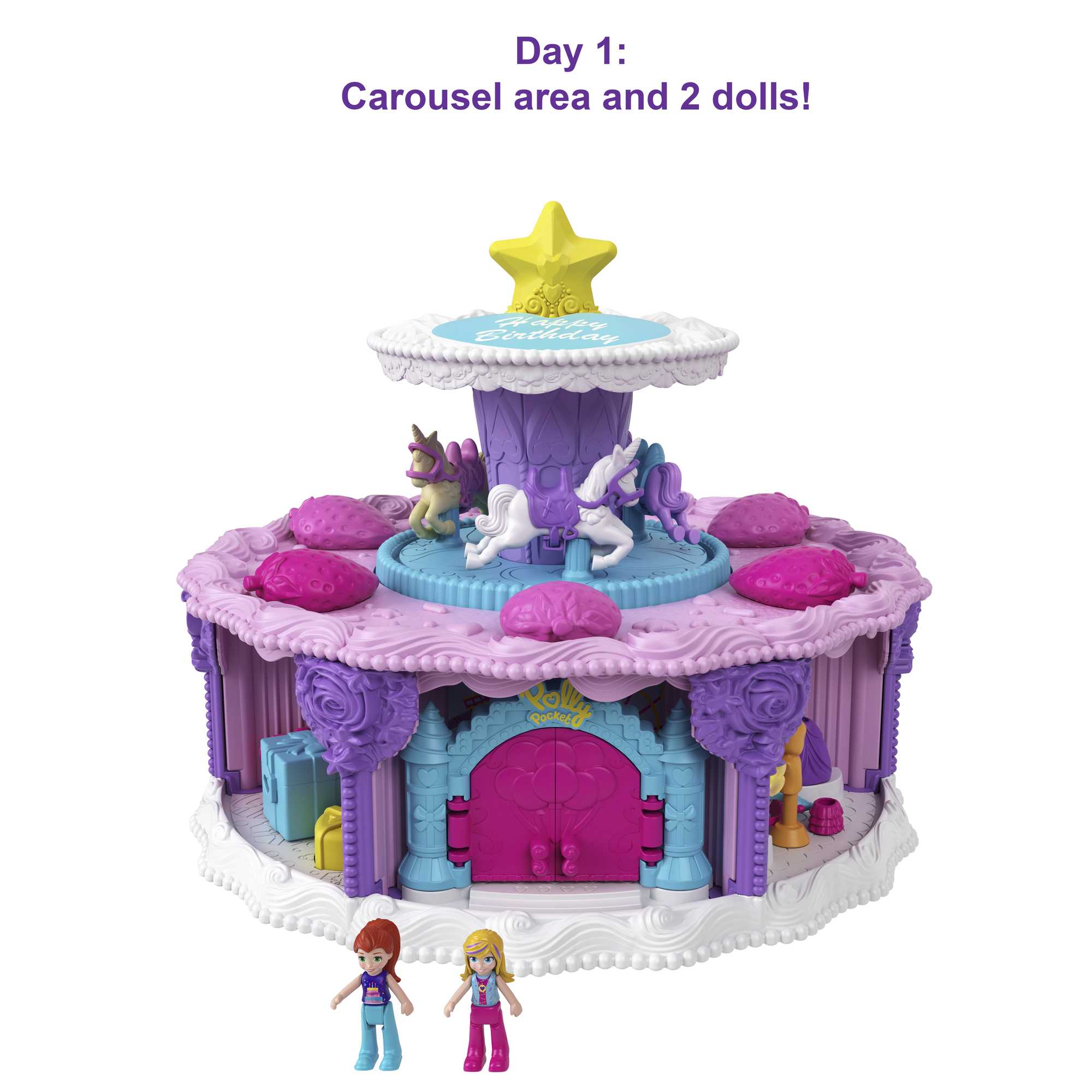 Polly Pocket Birthday Cake Countdown Playset - Image 3