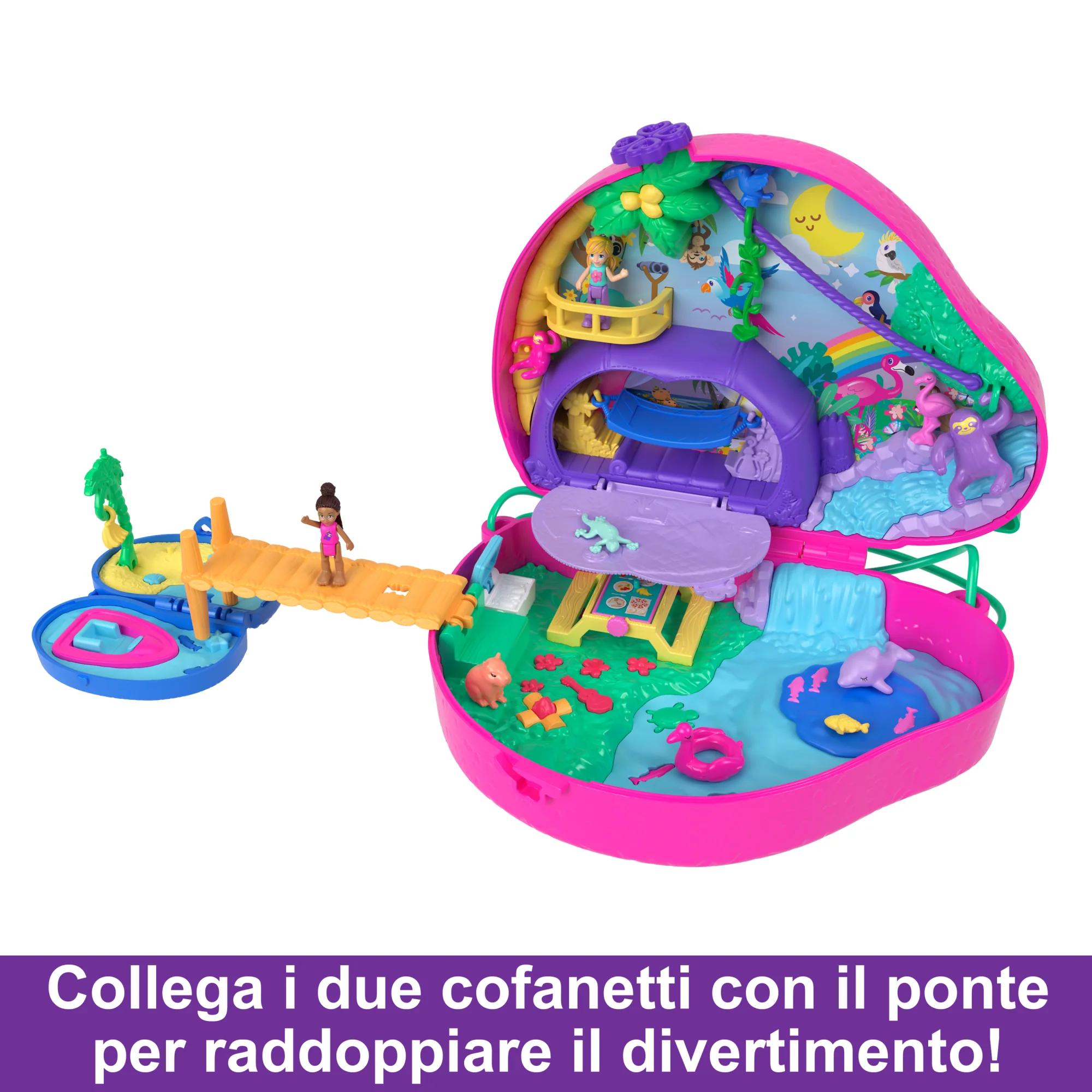 Polly Pocket Borsetta Dolce Bradipo, Giocattolo Da Viaggio, Bambole E Playset - Image 4