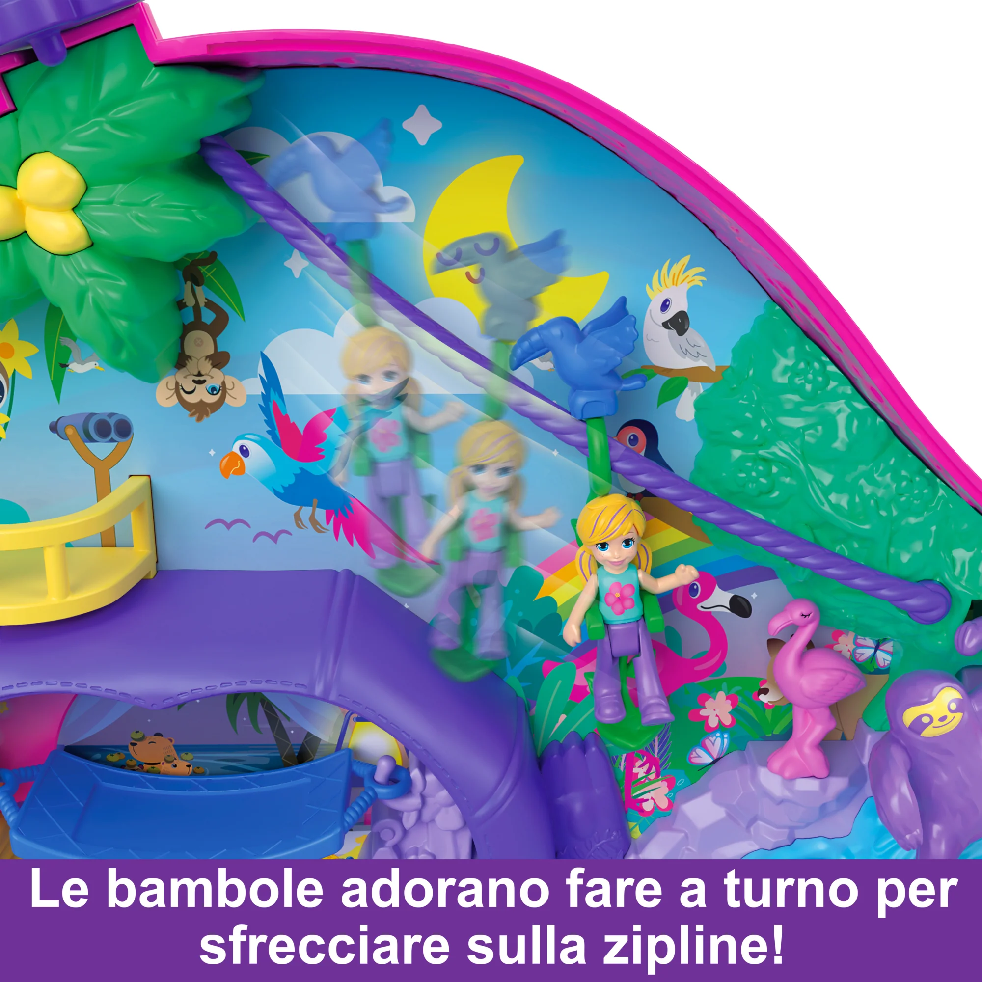 Polly Pocket Borsetta Dolce Bradipo, Giocattolo Da Viaggio, Bambole E Playset - Image 5