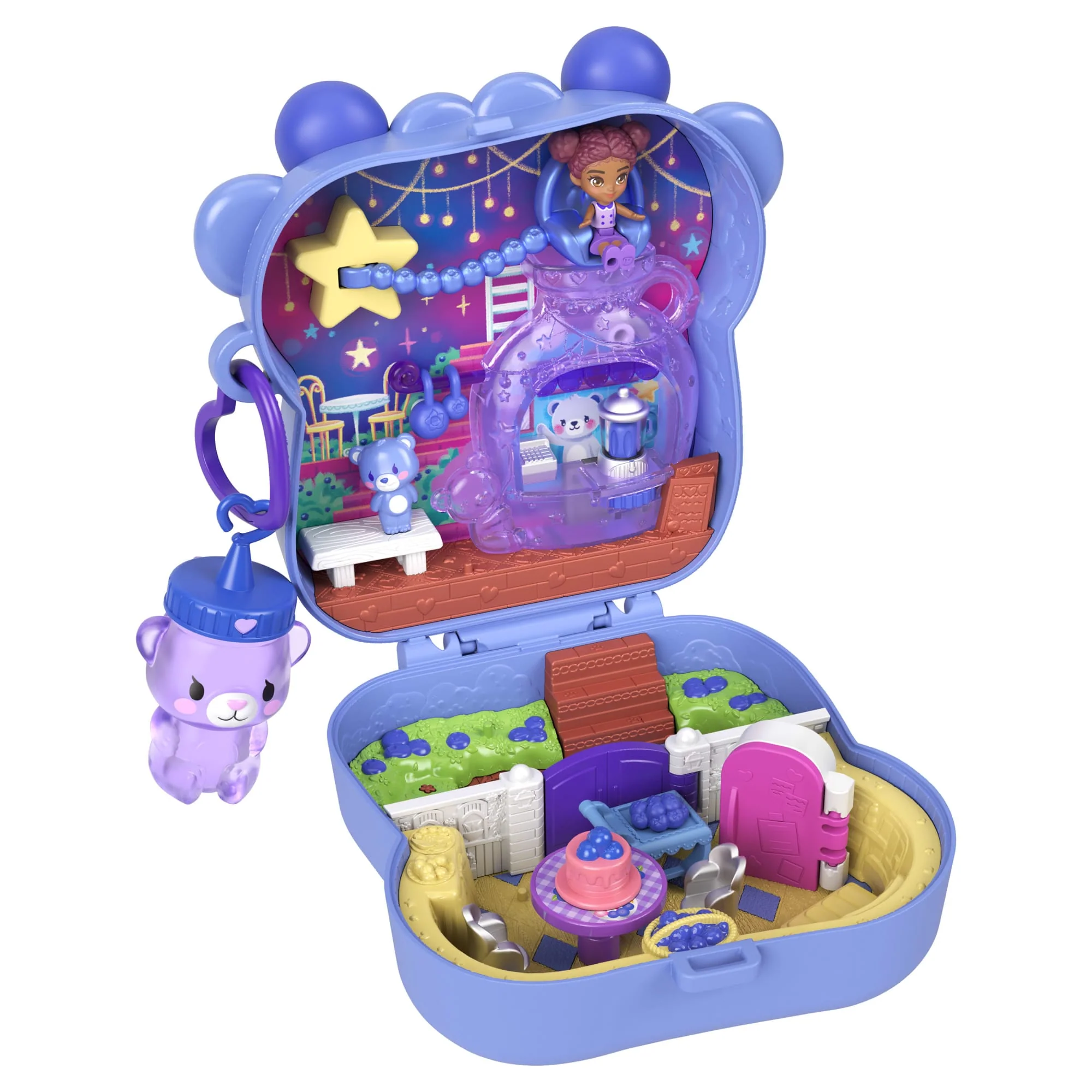 Polly Pocket Bosbessenvriendjes, Compacte Speelset Met 1 Micropop En Dierenvriendje, Speelgoed Voor Onderweg Met Fruitaccessoires - Image 5