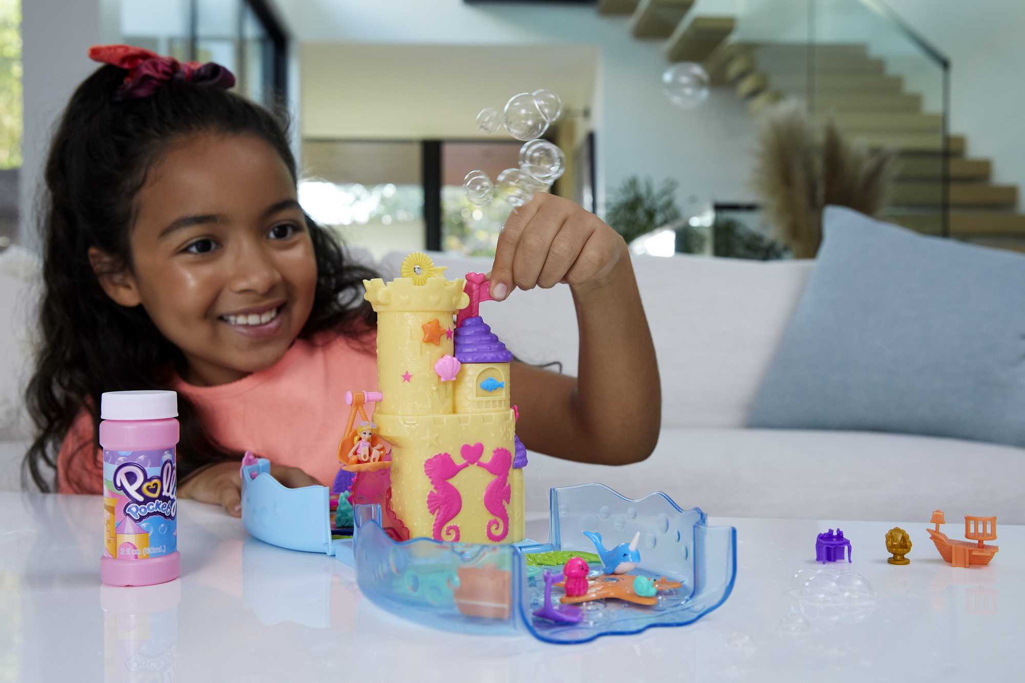 Polly Pocket Bubble Aquarium with Underwater Theme - Image 2