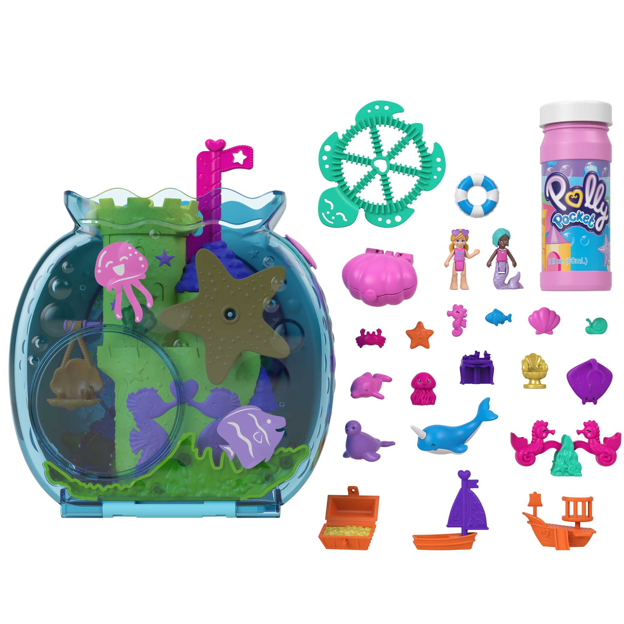 Polly Pocket Bubble Aquarium with Underwater Theme - Image 7