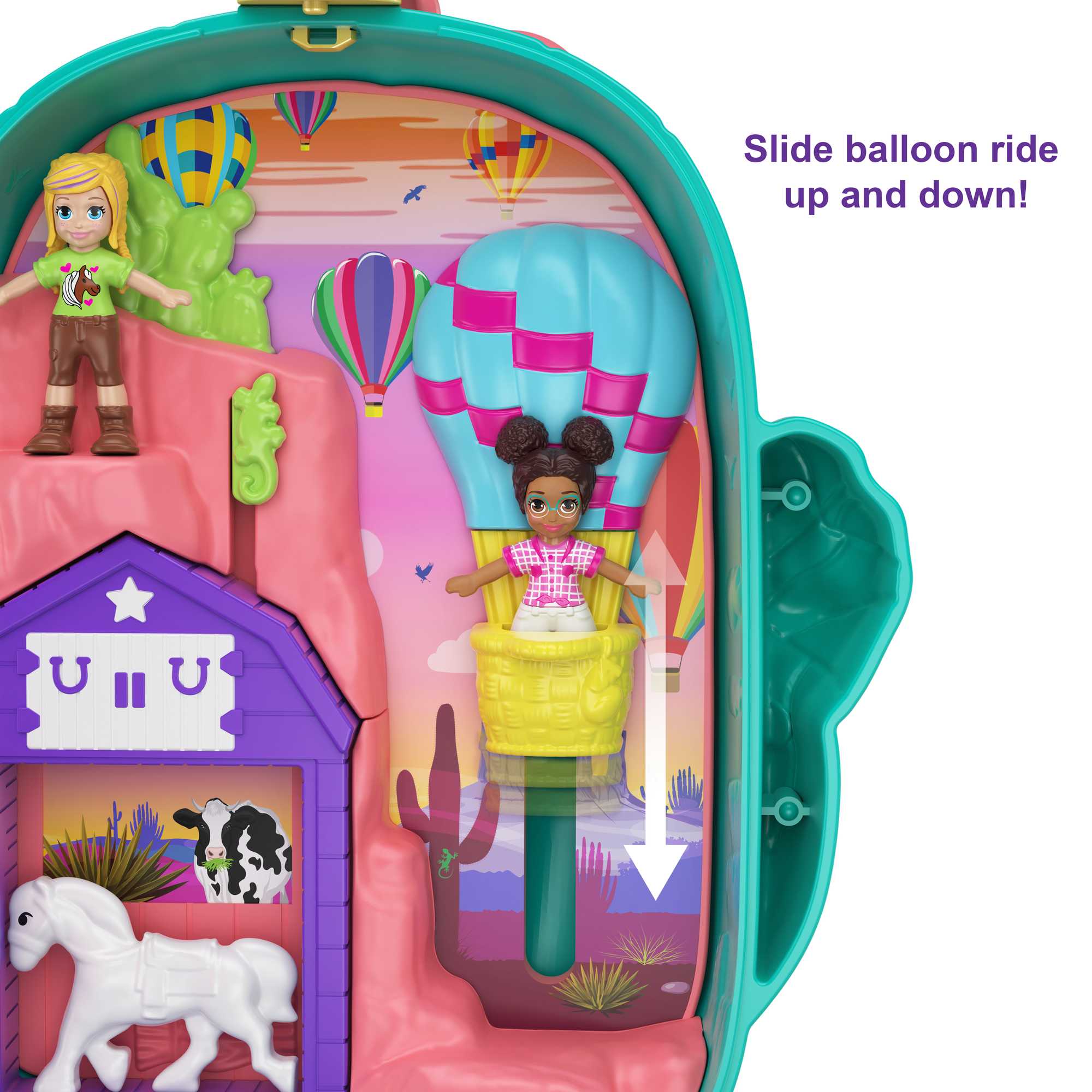 Polly Pocket Cactus Cowgirl Ranch Compact - Image 3