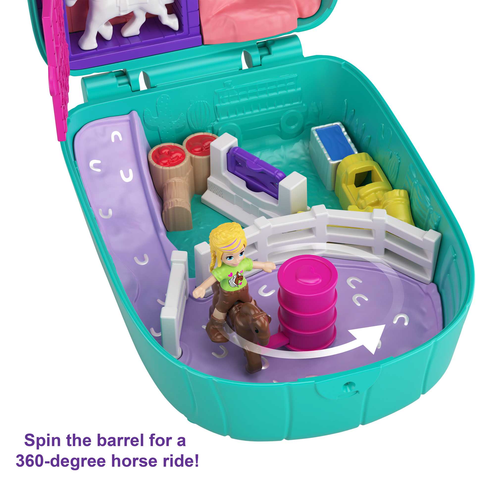 Polly Pocket Cactus Cowgirl Ranch Compact - Image 4