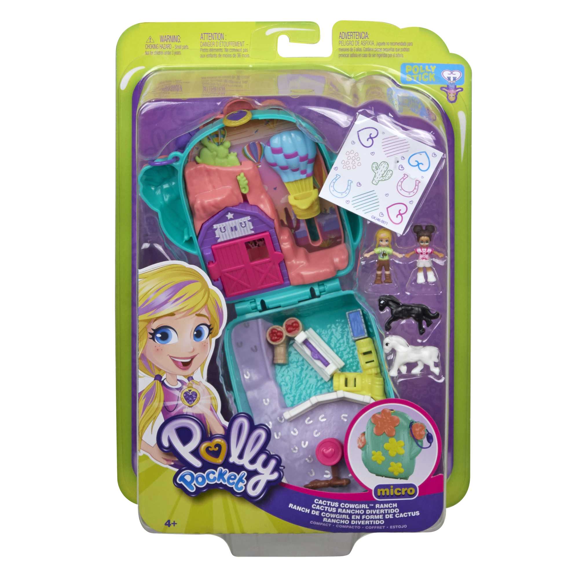 Polly Pocket Cactus Cowgirl Ranch Compact - Image 6