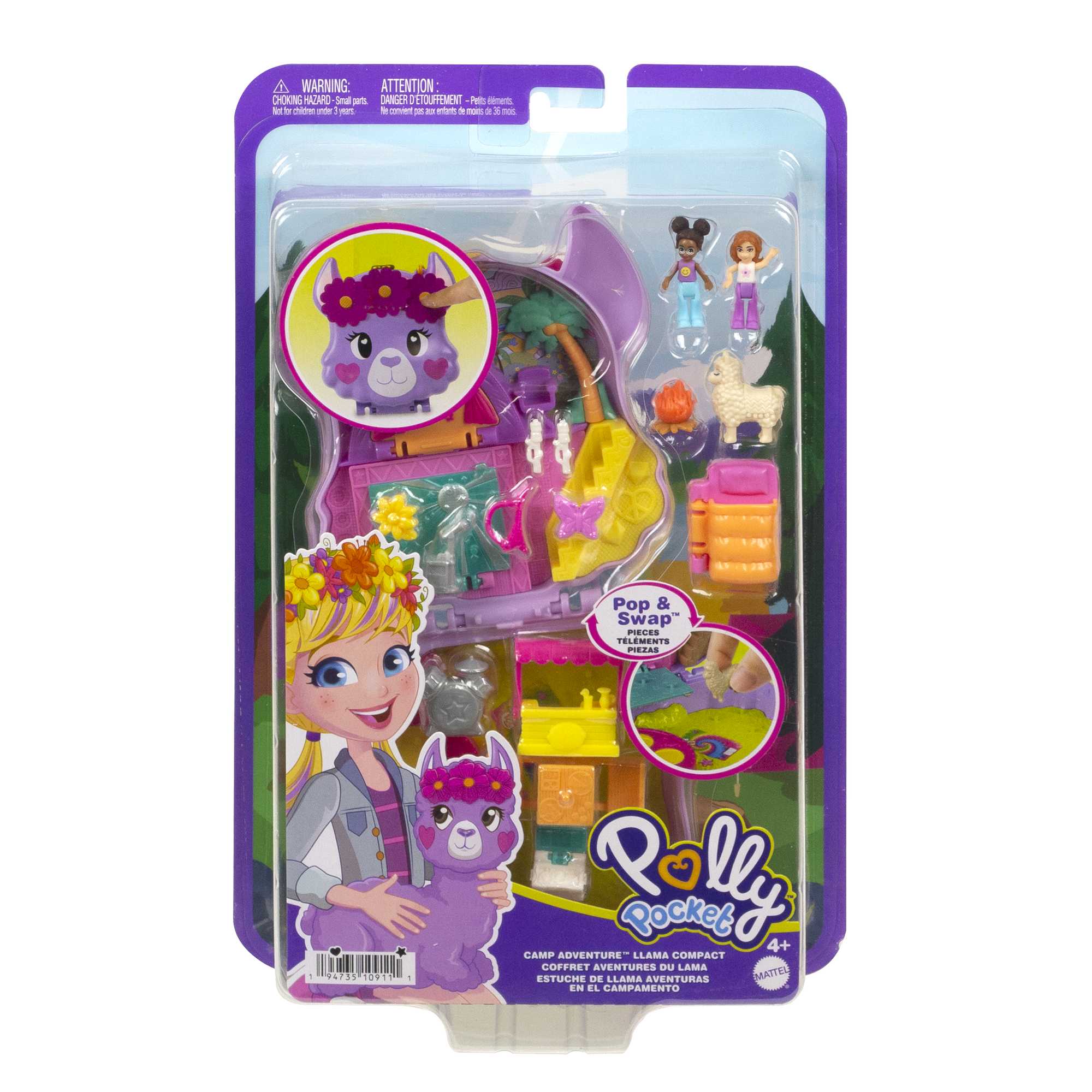 Polly Pocket Camp Adventure Llama Compact - Image 6