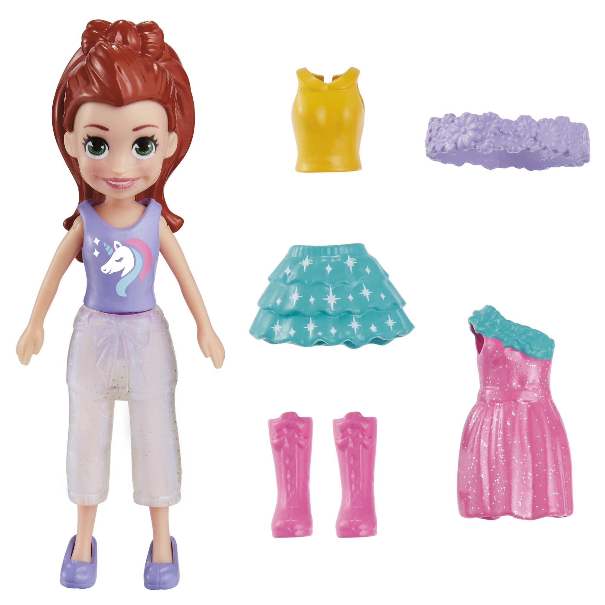 Polly Pocket Κούκλες Και Αξεσουάρ, Κούκλα Polly 7,6 Εκ. Με 5 Αξεσουάρ - Image 10