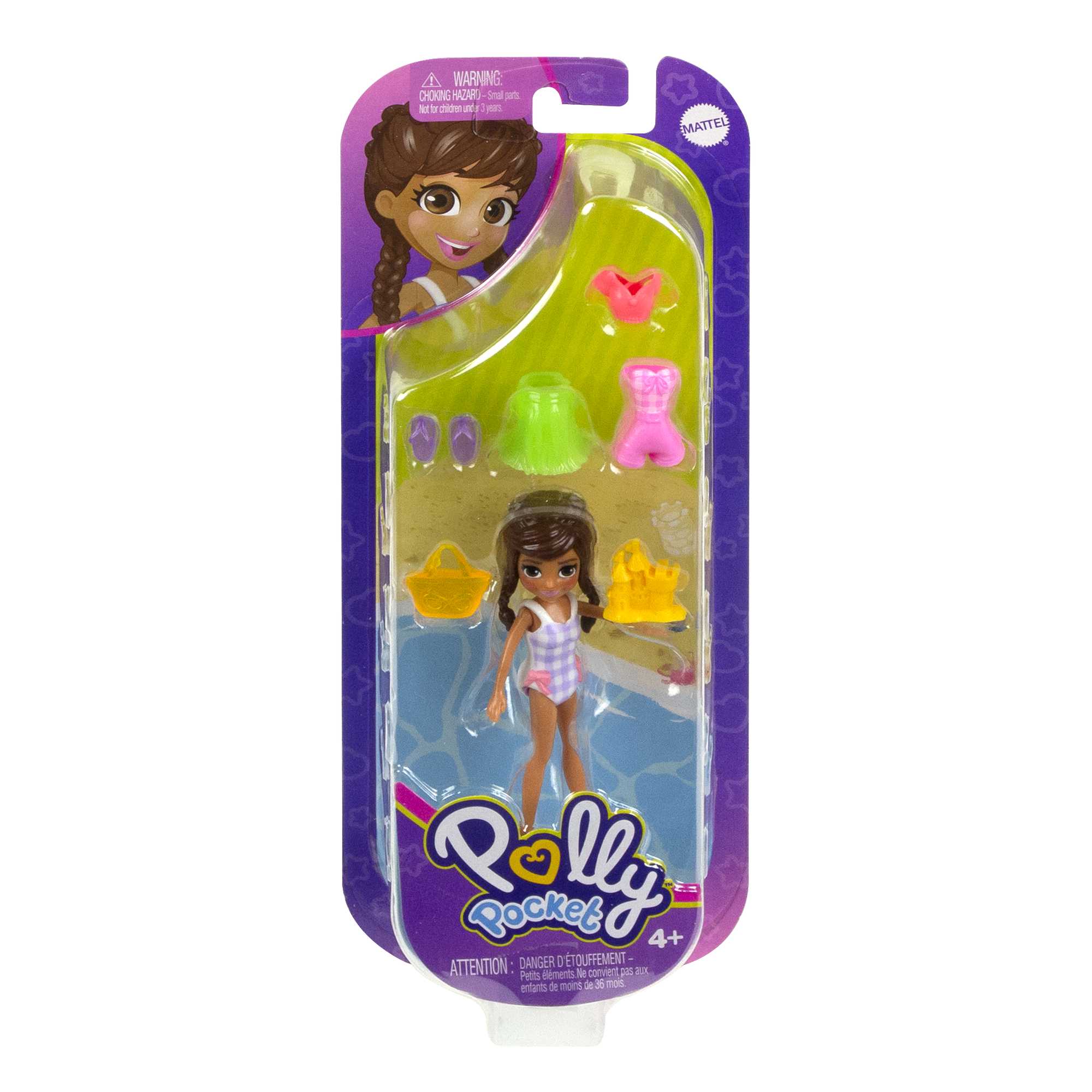 Polly Pocket Κούκλες Και Αξεσουάρ, Κούκλα Polly 7,6 Εκ. Με 5 Αξεσουάρ - Image 2