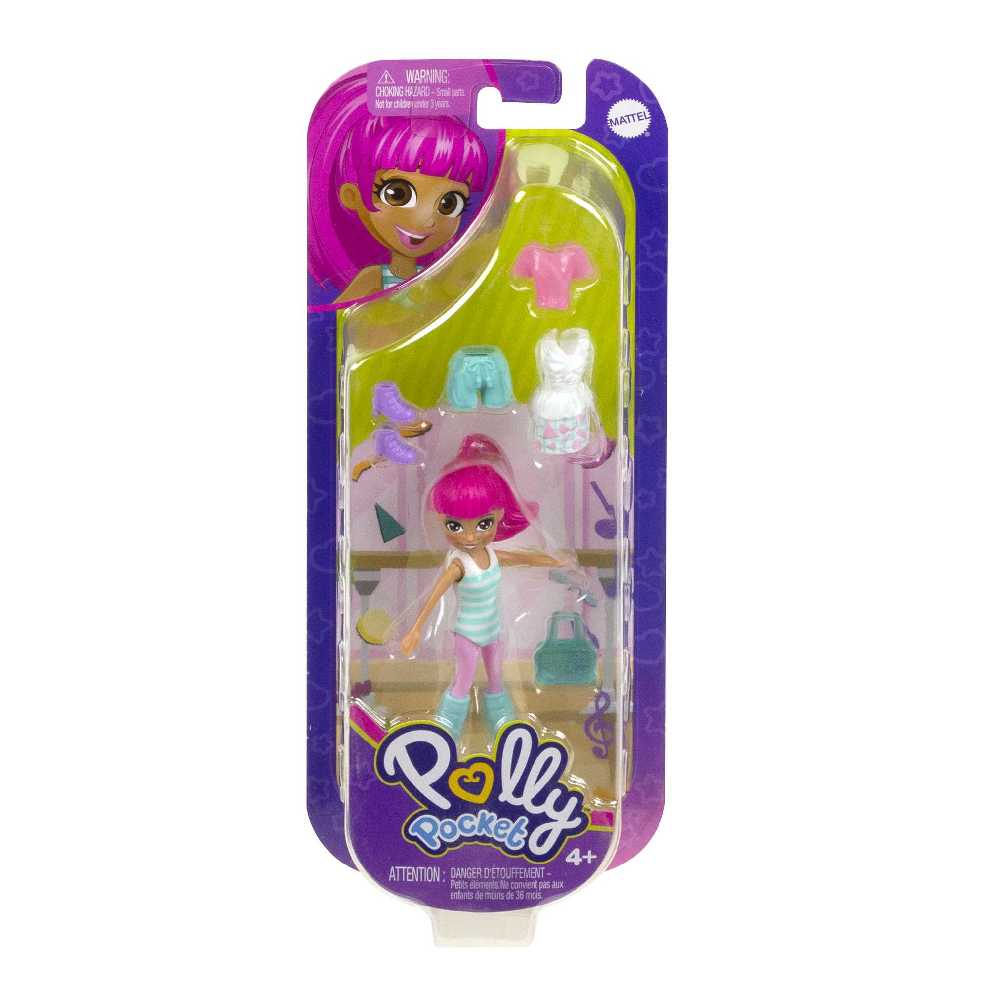 Polly Pocket Κούκλες Και Αξεσουάρ, Κούκλα Polly 7,6 Εκ. Με 5 Αξεσουάρ - Image 3