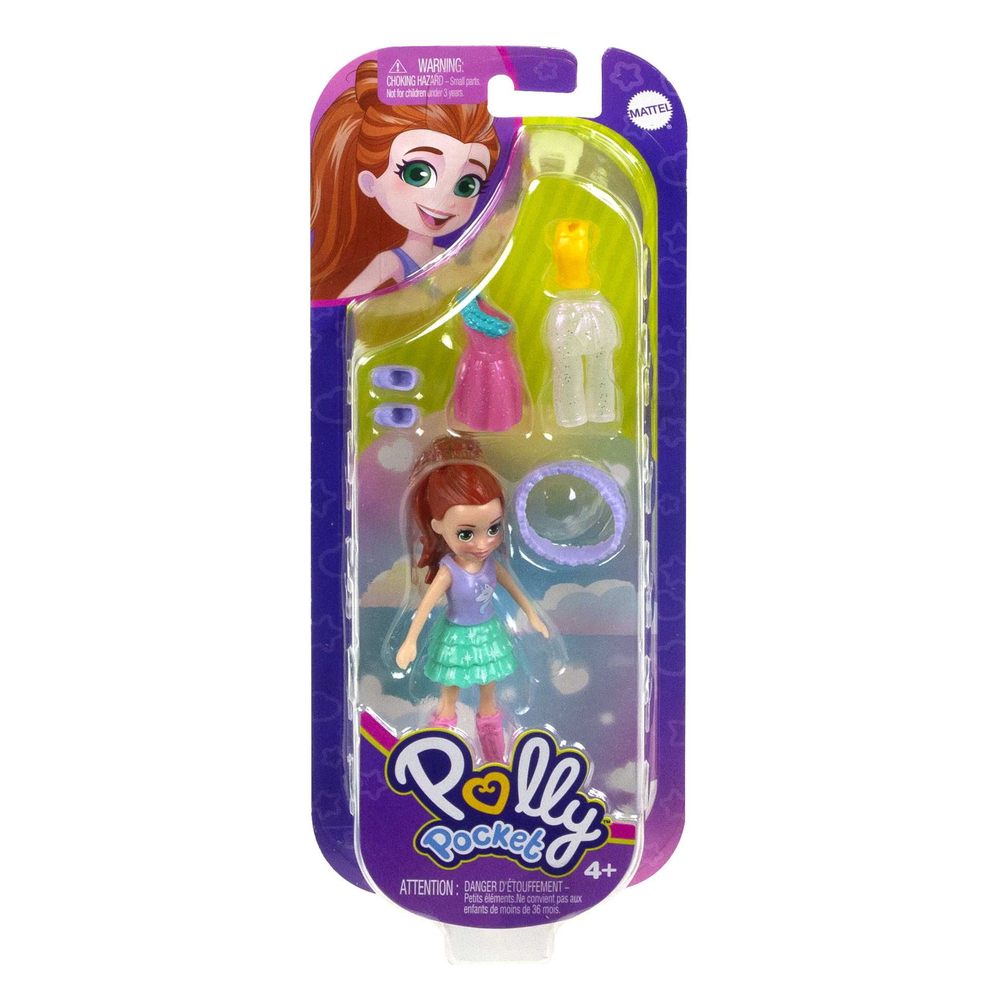 Polly Pocket Κούκλες Και Αξεσουάρ, Κούκλα Polly 7,6 Εκ. Με 5 Αξεσουάρ - Image 4
