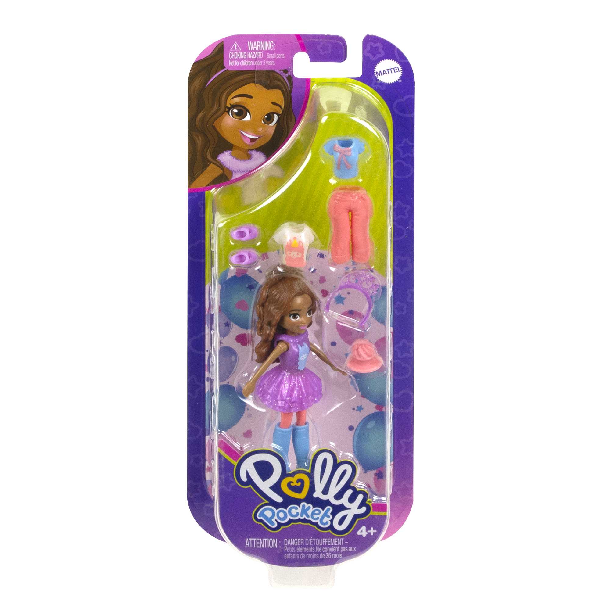 Polly Pocket Κούκλες Και Αξεσουάρ, Κούκλα Polly 7,6 Εκ. Με 5 Αξεσουάρ - Image 7
