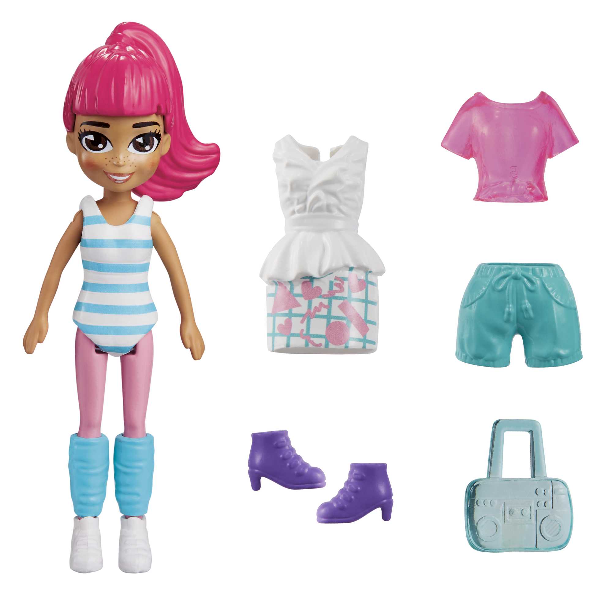 Polly Pocket Κούκλες Και Αξεσουάρ, Κούκλα Polly 7,6 Εκ. Με 5 Αξεσουάρ - Image 9