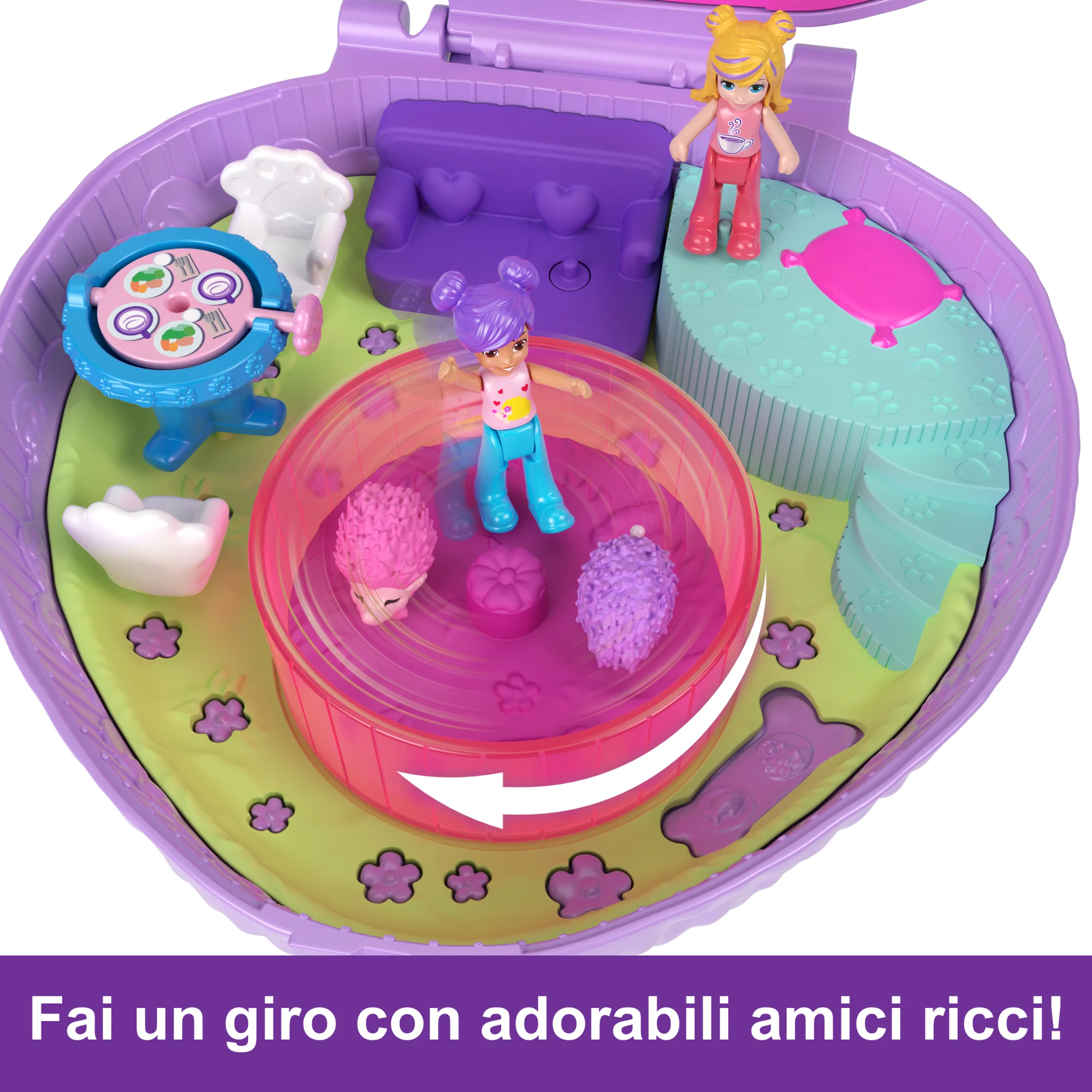 Polly Pocket Caffetteria Del Riccio, Giocattolo Da Viaggio, Bambole E Playset - Image 4