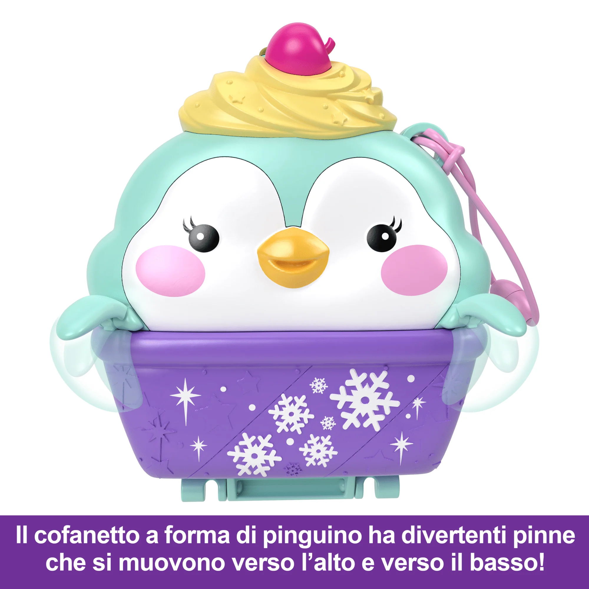 Polly Pocket Cofanetto Dolce Pinguino, Giocattolo Da Viaggio, Bambole E Playset - Image 3