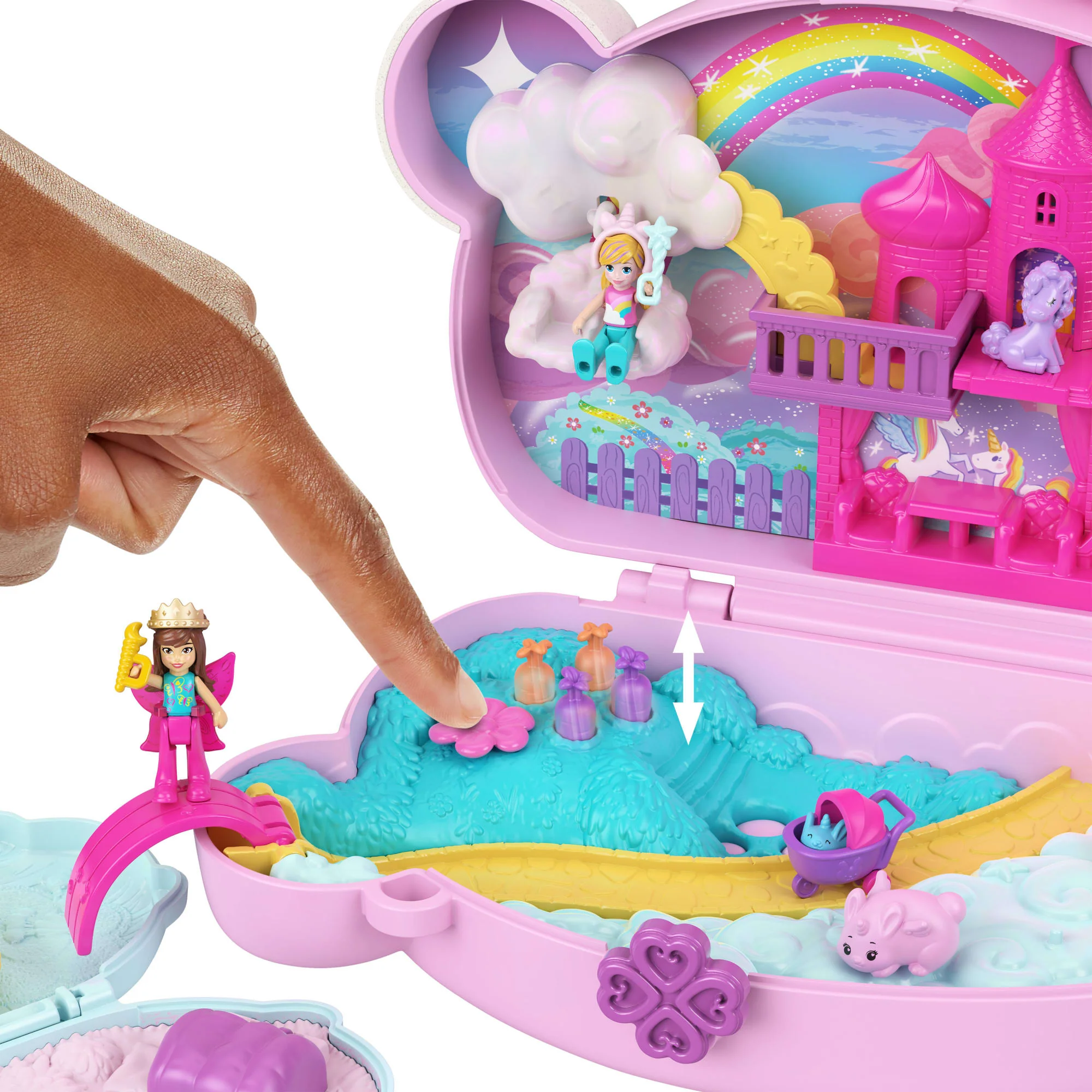 Polly Pocket-Coffret 2 En 1 Lapin-Avec 2 Figurines Et 12 Accessoires - Image 4