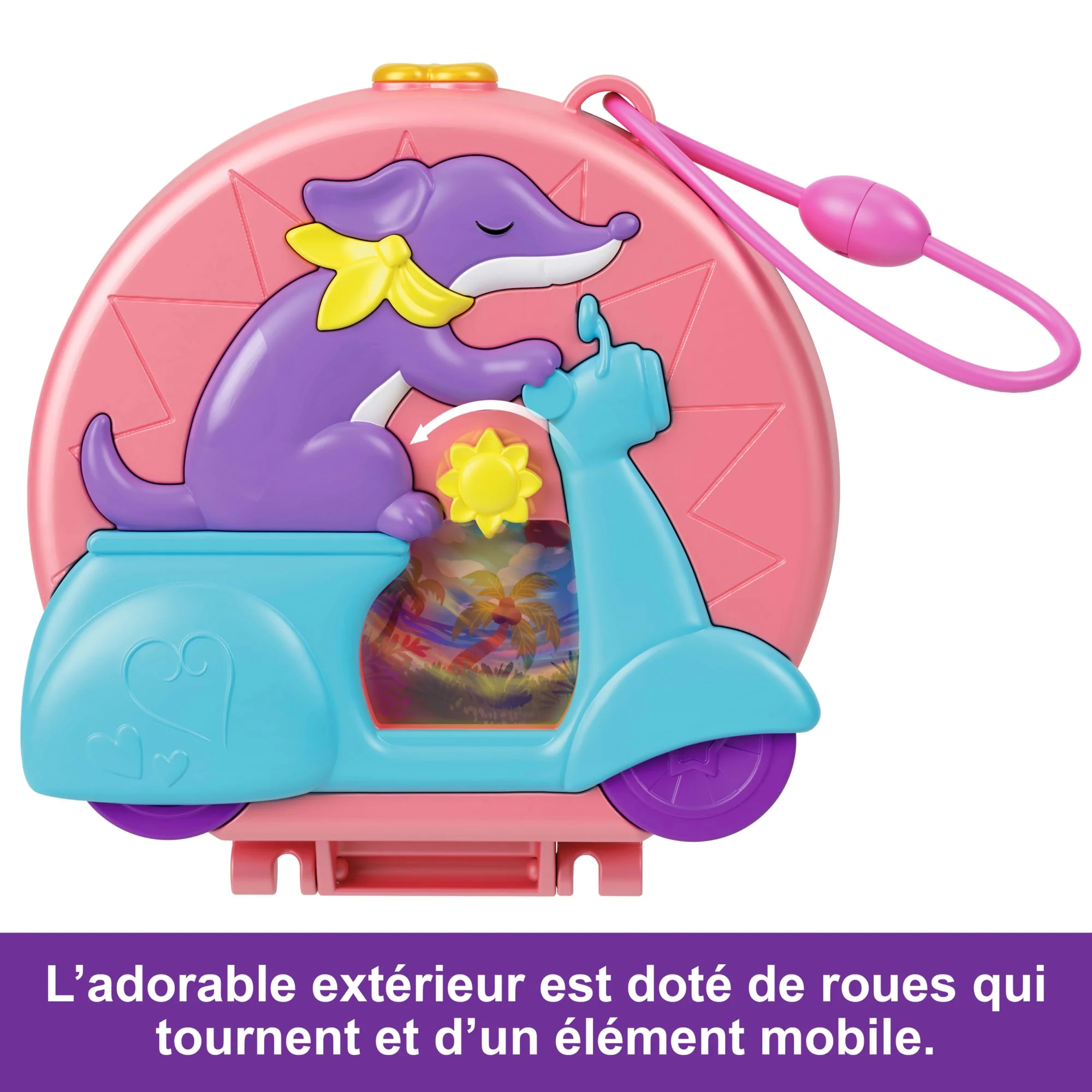 Polly Pocket-Aventure En Mobylette-Coffret 2 Mini-Figurines Et Animal - Image 3