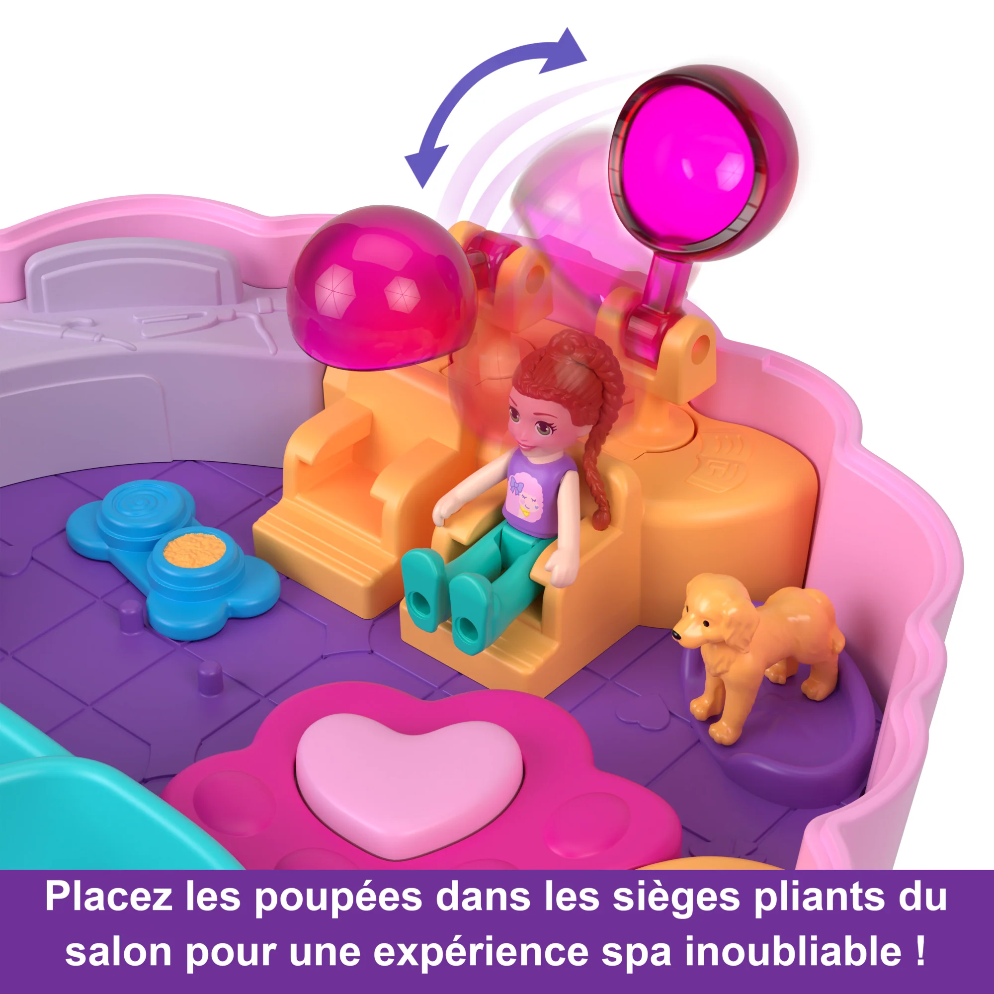 Polly Pocket - Coffret Caniche Au Spa - Mini Figurines - 4 Ans Et + - Image 5