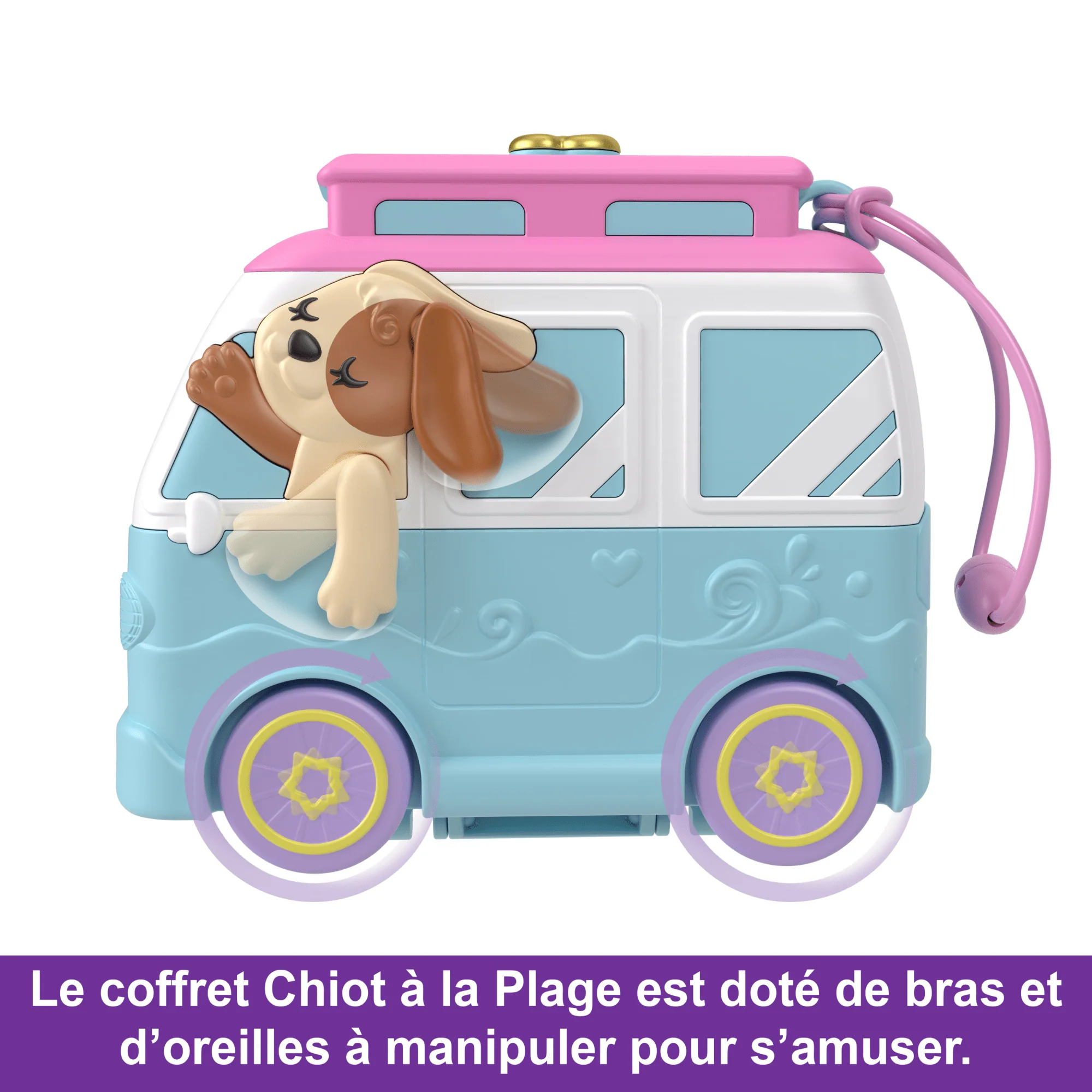 Polly Pocket - Coffret Chiot À La Plage - Coffret Mini Figurine - 4 Ans Et + - Image 3