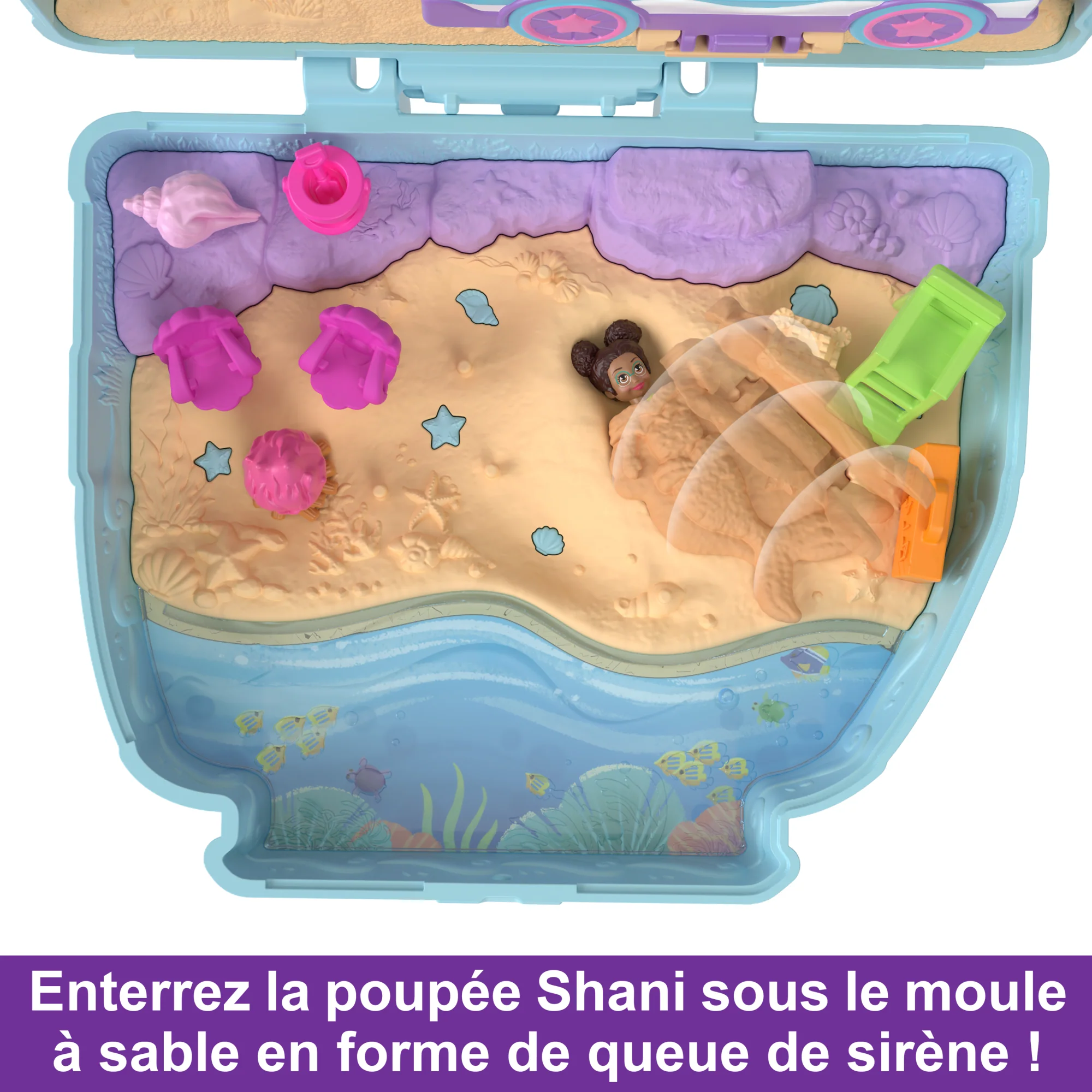 Polly Pocket - Coffret Chiot À La Plage - Coffret Mini Figurine - 4 Ans Et + - Image 4
