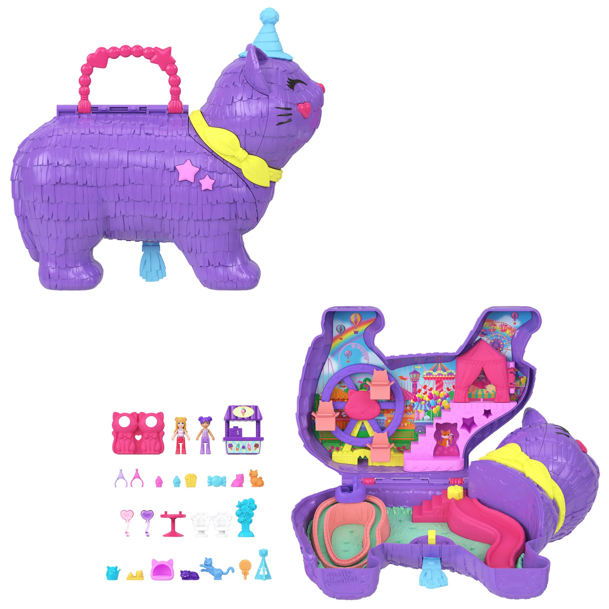 Polly Pocket-Coffret Fête Du Chaton-Avec Mini-Figurines Et Accessoires