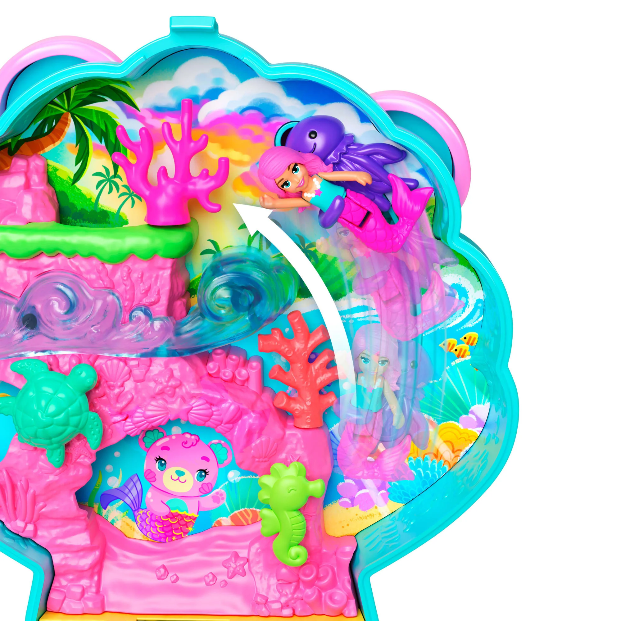 Polly Pocket - Coffret Ourson des Iles - mini-figurine et ourson - Image 3