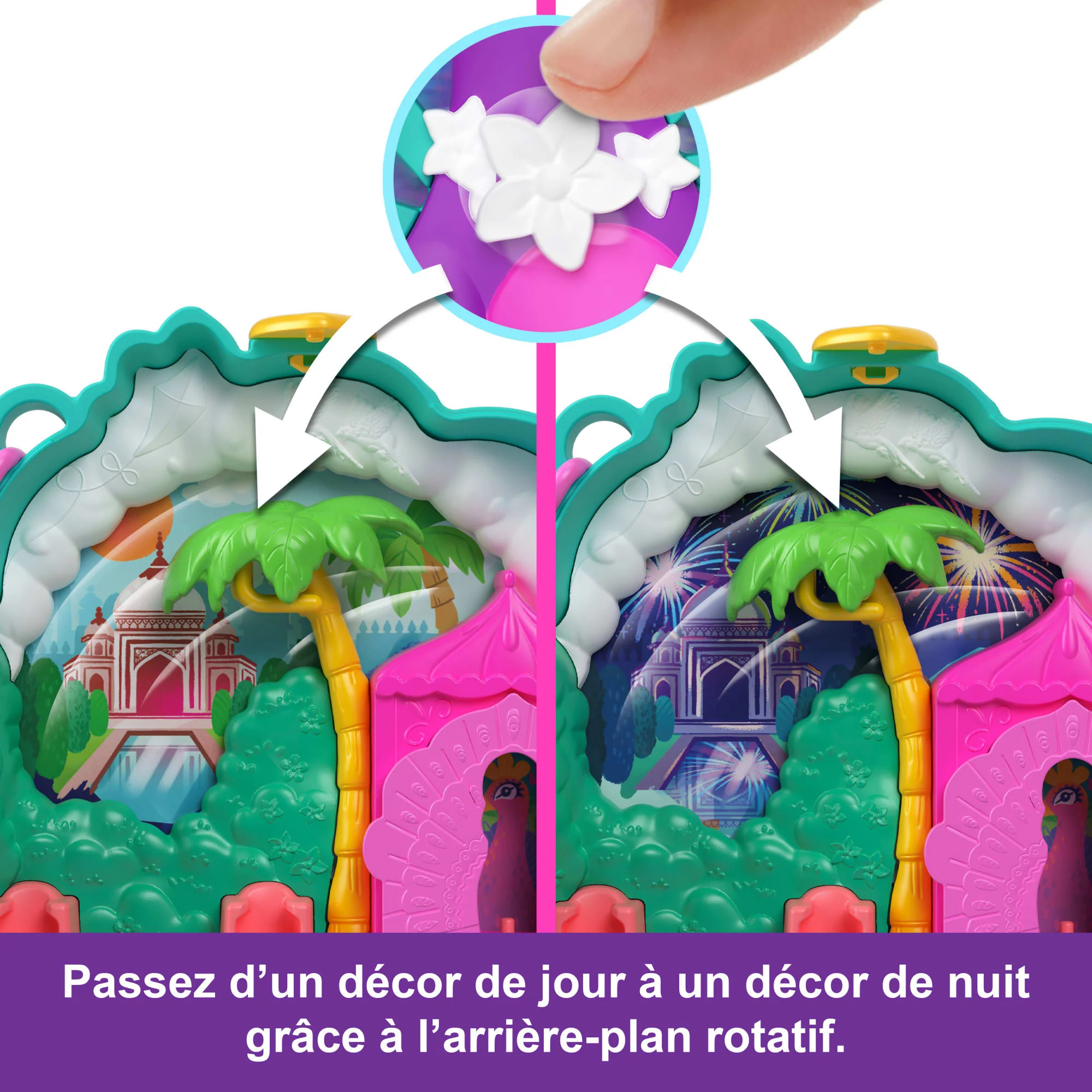 Polly Pocket-Le Jardin Du Paon-Coffret 2 Mini-Figurines Et Animaux - Image 4