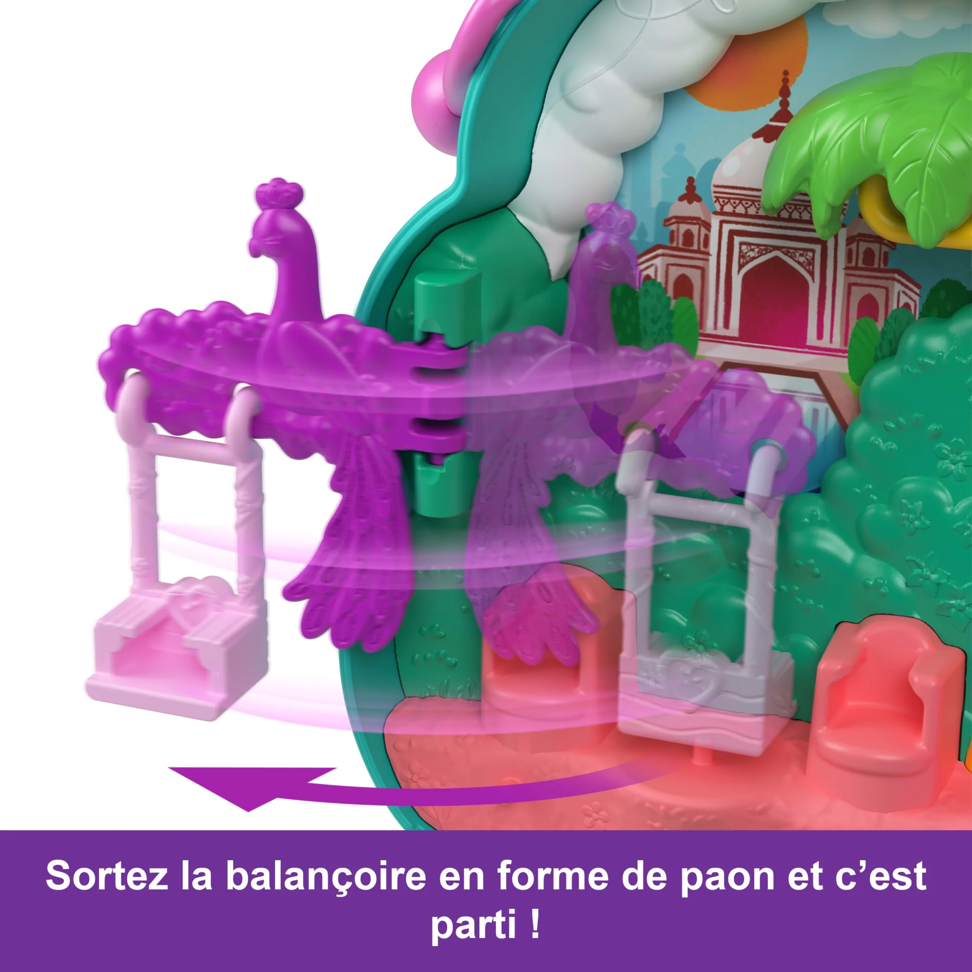 Polly Pocket-Le Jardin Du Paon-Coffret 2 Mini-Figurines Et Animaux - Image 5