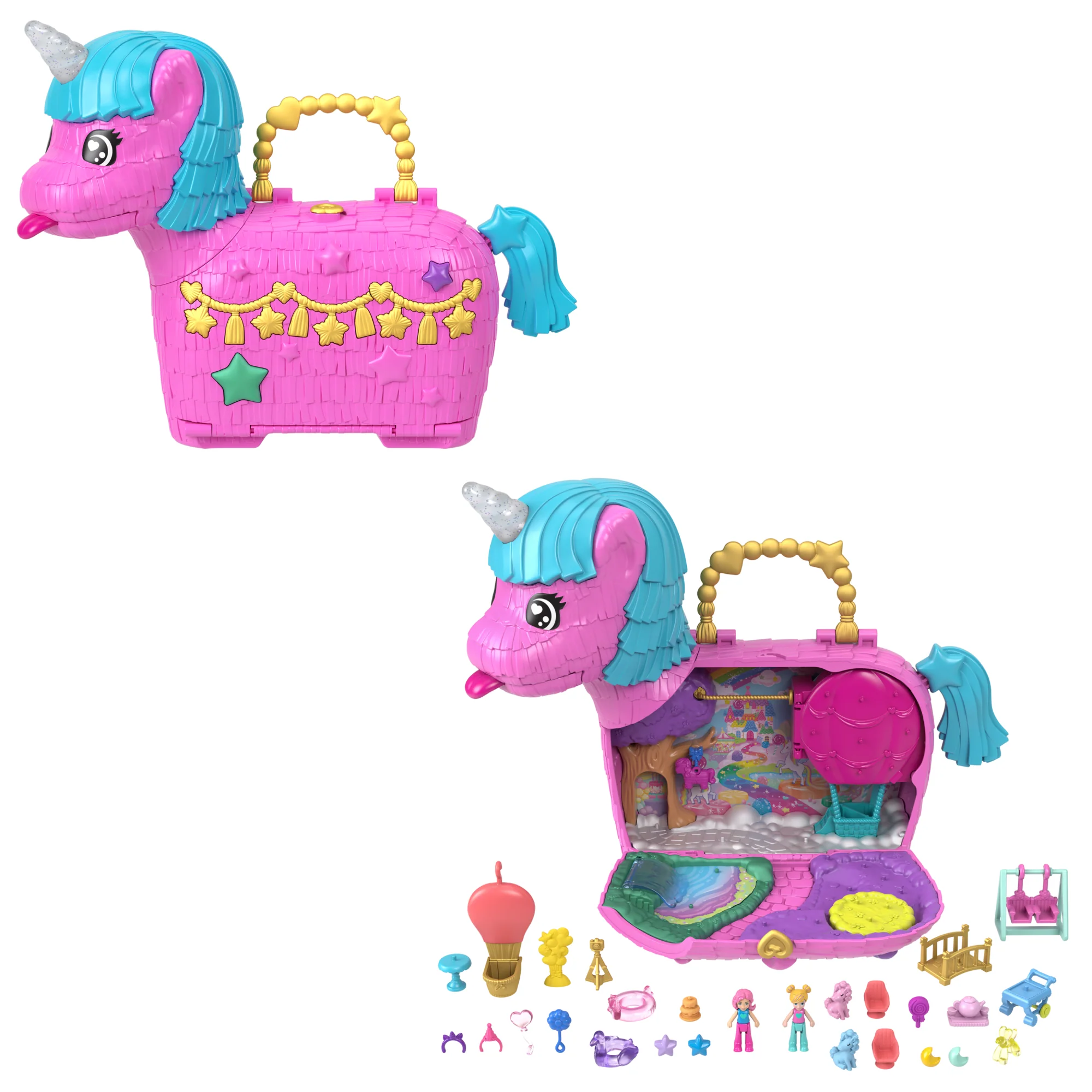 Polly Pocket-Les Licornes Font La Fête-Coffret Avec 2 Mini-Figurines