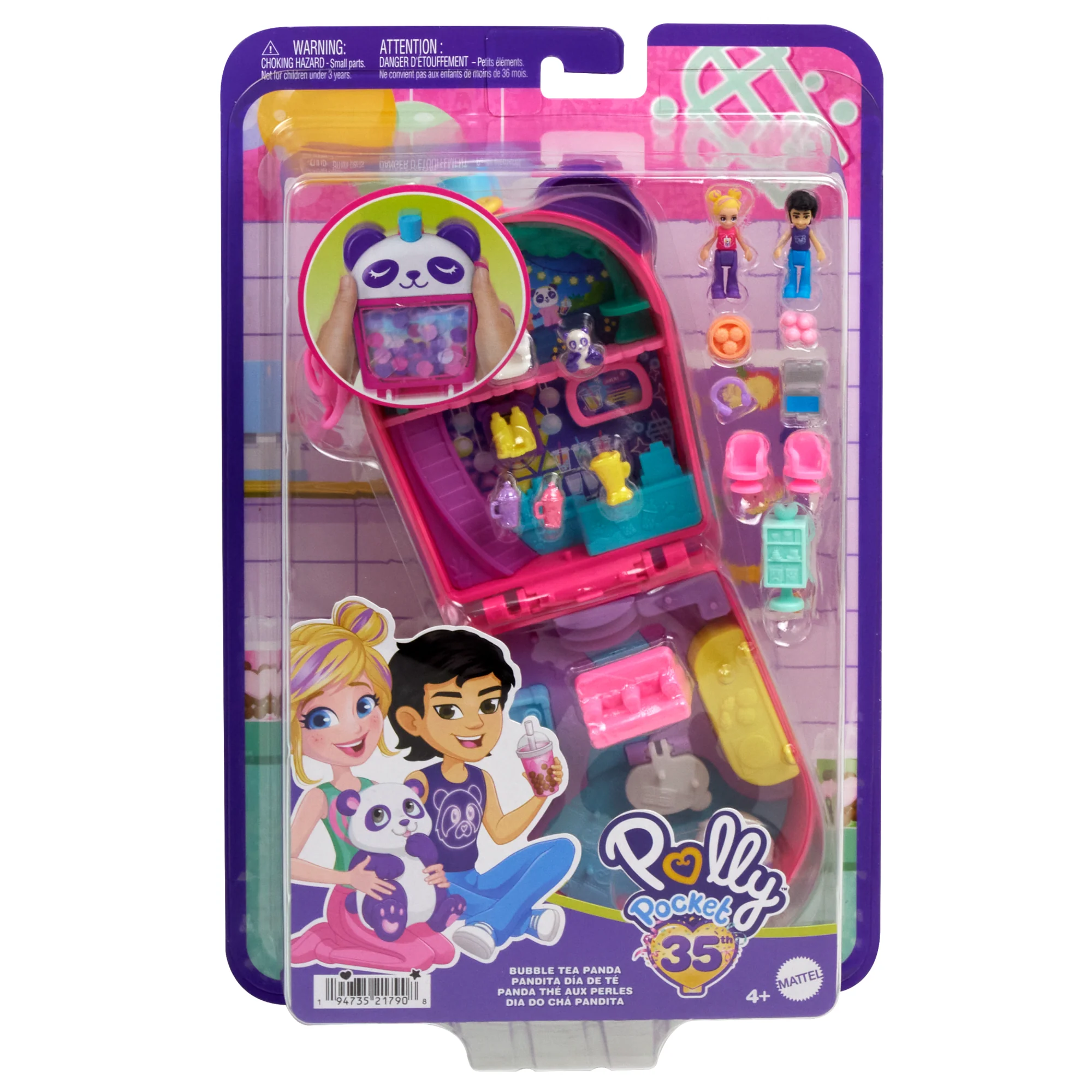 Polly Pocket-Panda Bubble Tea-Coffret Avec 2 Mini-Figurines Et Panda - Image 6