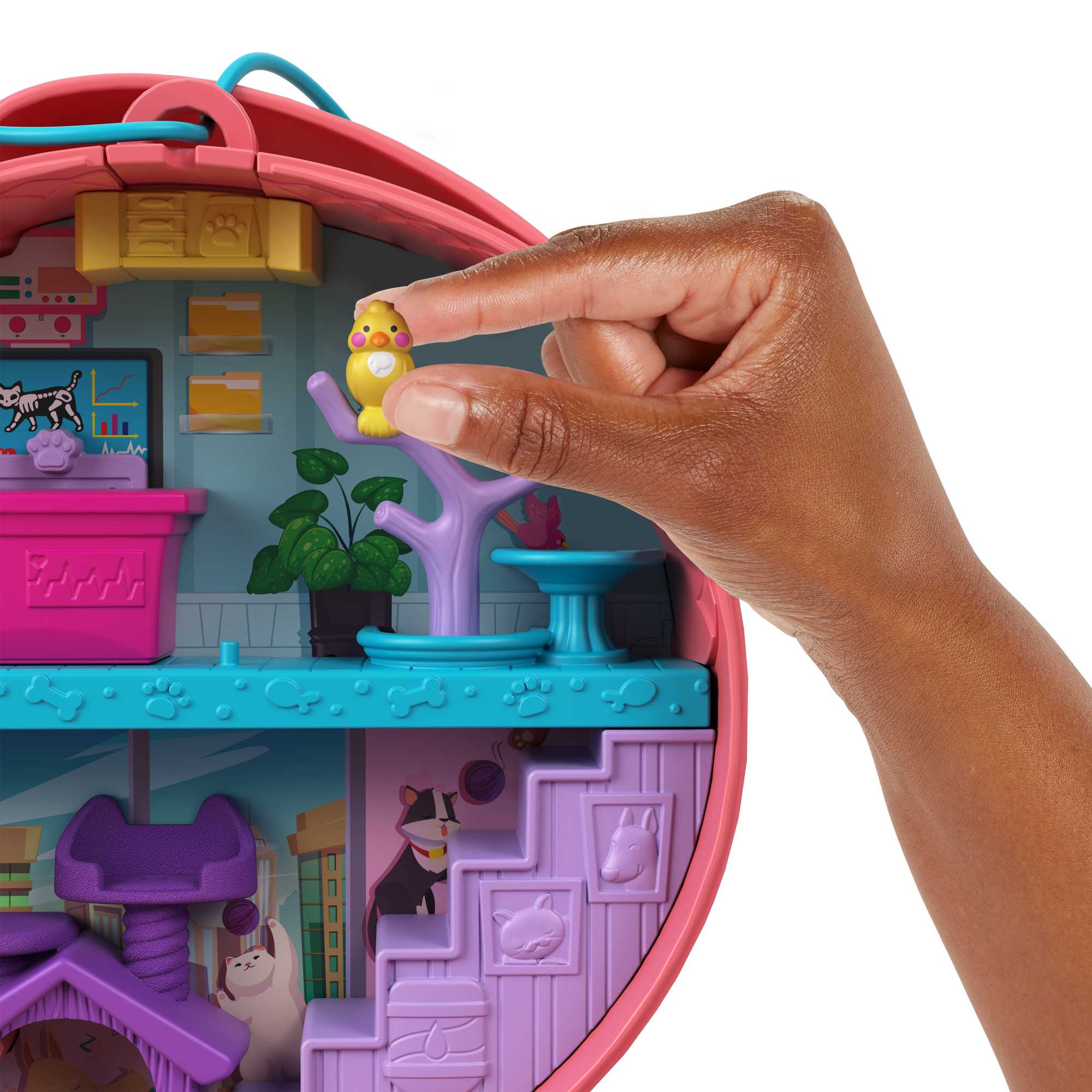 Polly Pocket - Coffret Sac Chat Câlin - Coffret Mini Figurine - 4 Ans Et + - Image 3