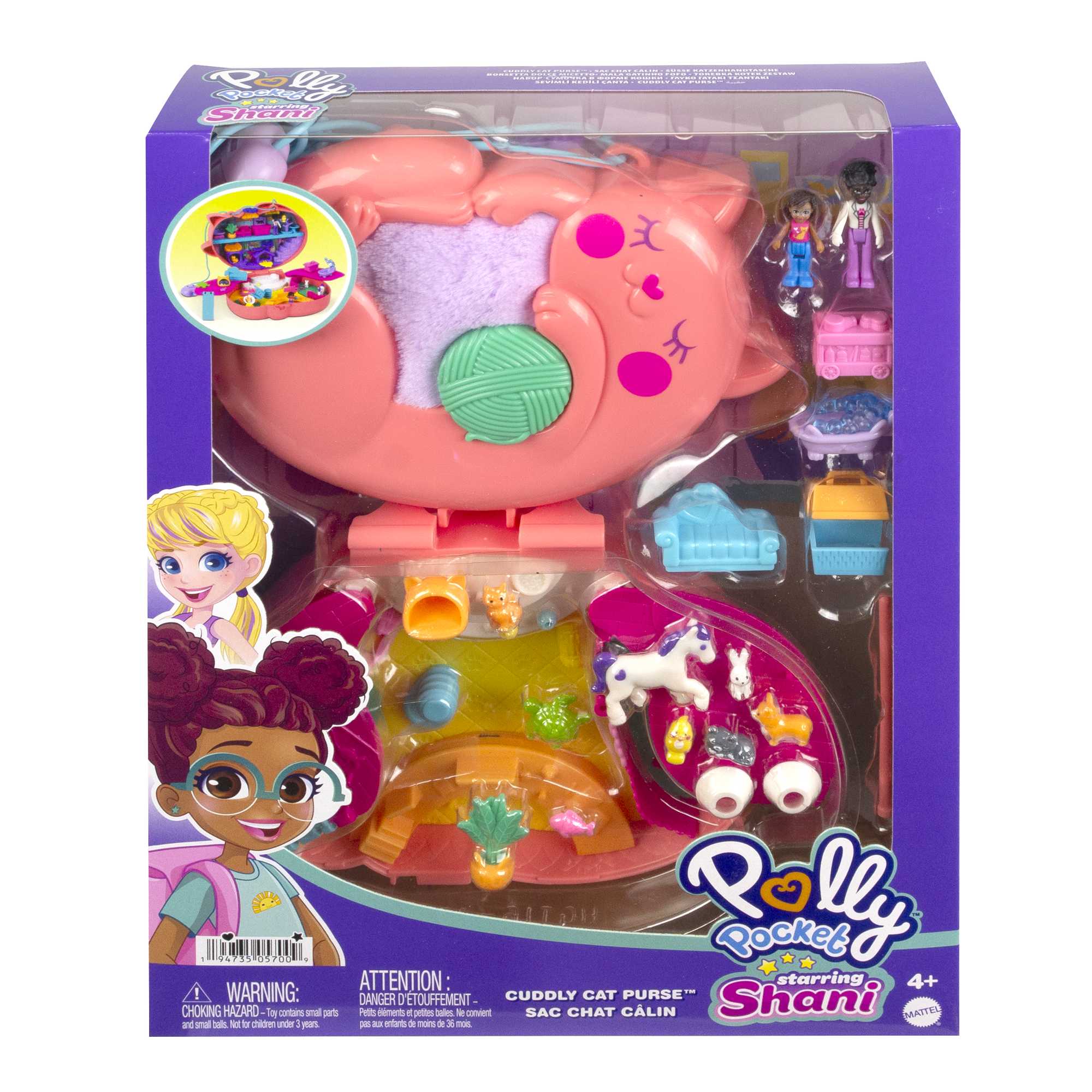 Polly Pocket - Coffret Sac Chat Câlin - Coffret Mini Figurine - 4 Ans Et + - Image 6