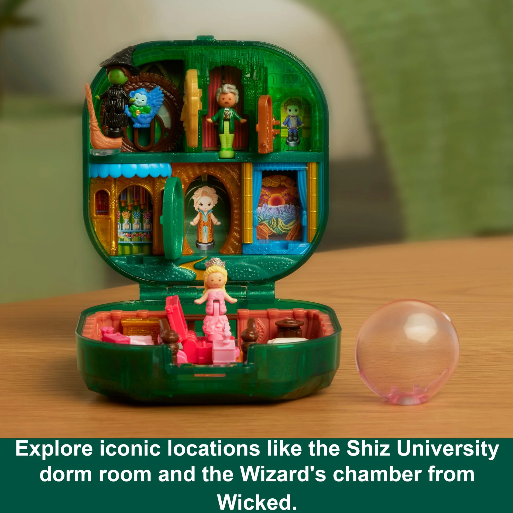 Polly Pocket Micro Dolls And Playset, Collector Wicked Compact With Hat And Bubble Accessories - Image 4