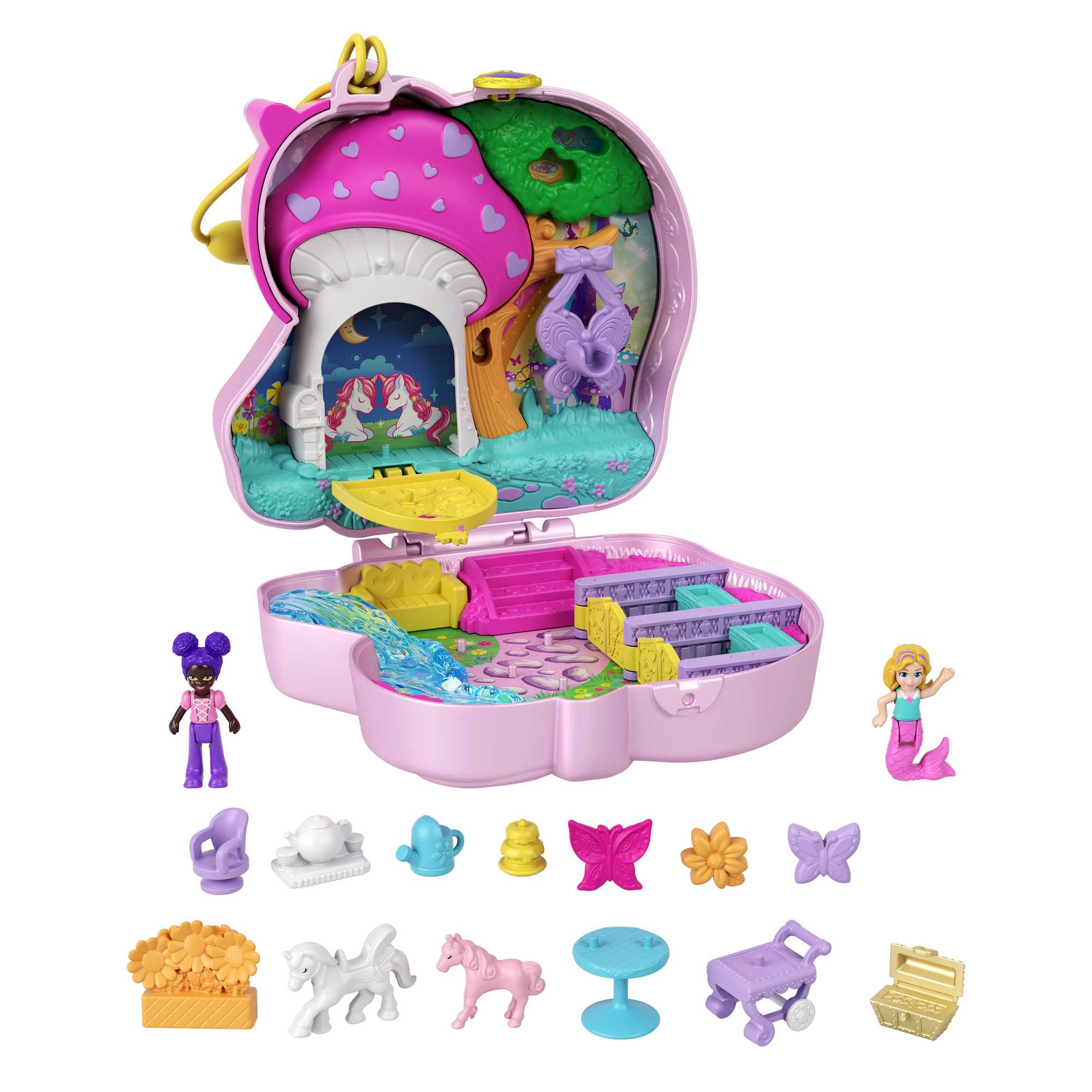 Polly Pocket Foresta Dell'Unicorno Cofanetto