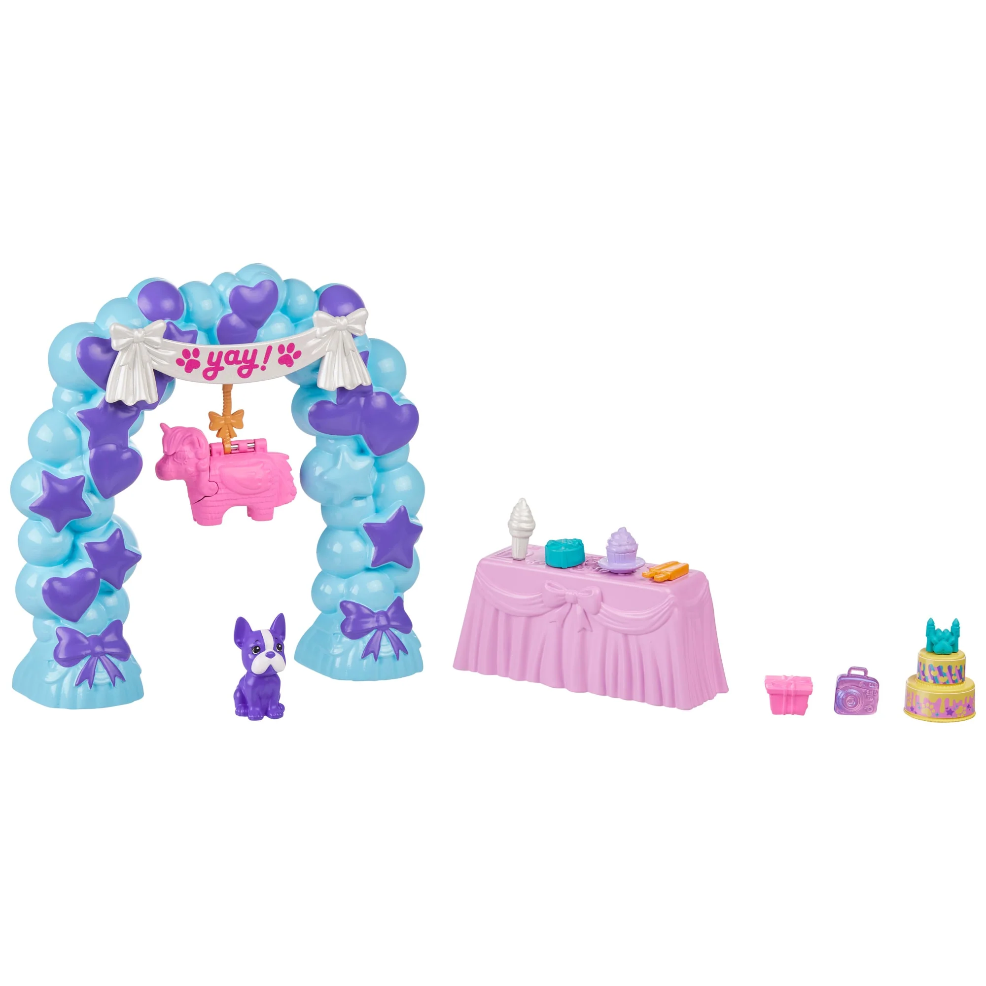Polly Pocket Doğum Günü Partisi Paketi, Bebek Ve Evcil Hayvan Oyun Seti, Moda Ve Yiyecek Temalı Aksesuarlar, Seyahat Oyuncağı - Image 4