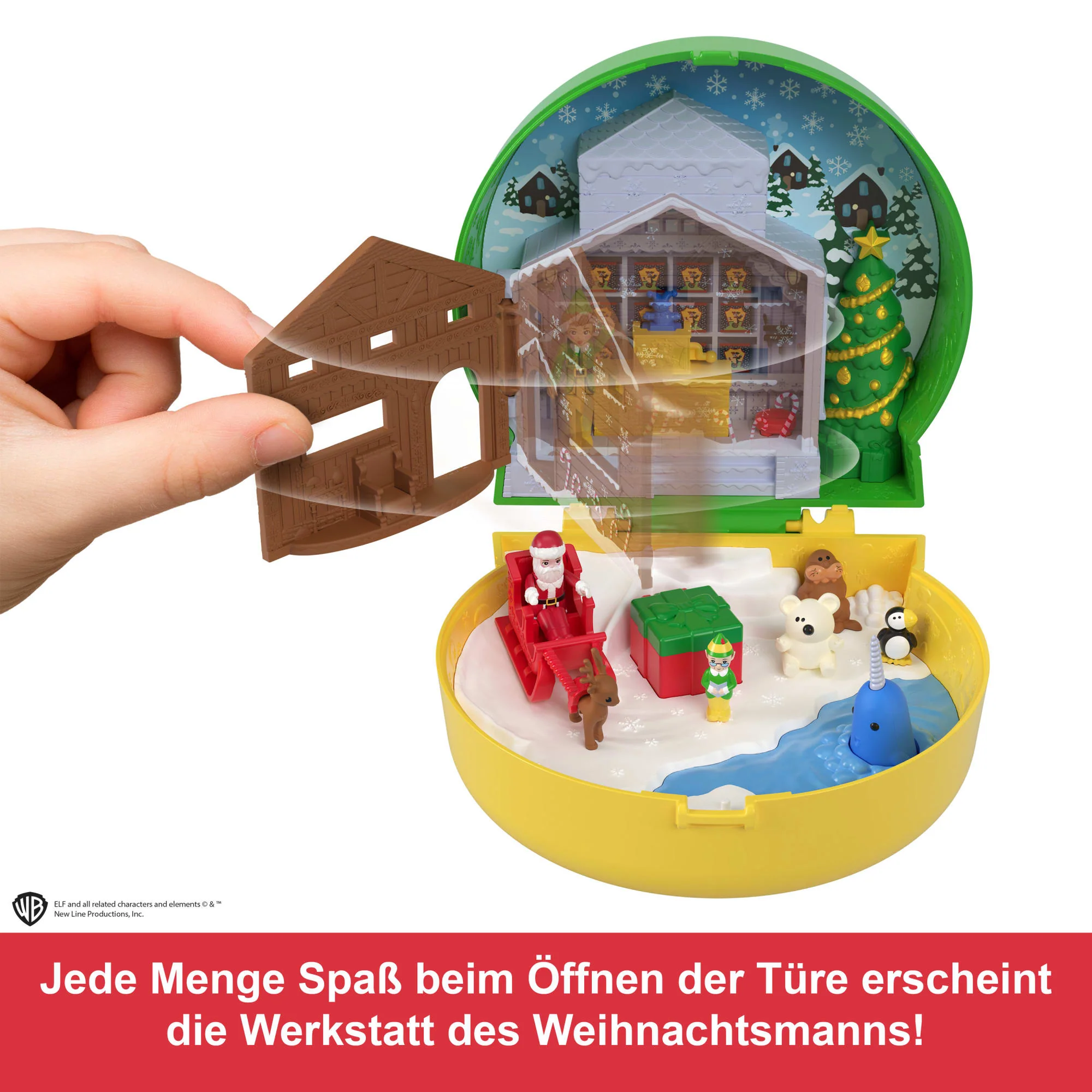 Polly Pocket Minipuppen Und Spielset, Elf Kooperations-Spielset Mit 6 Zubehörteilen, Weihnachts-Thema - Image 3