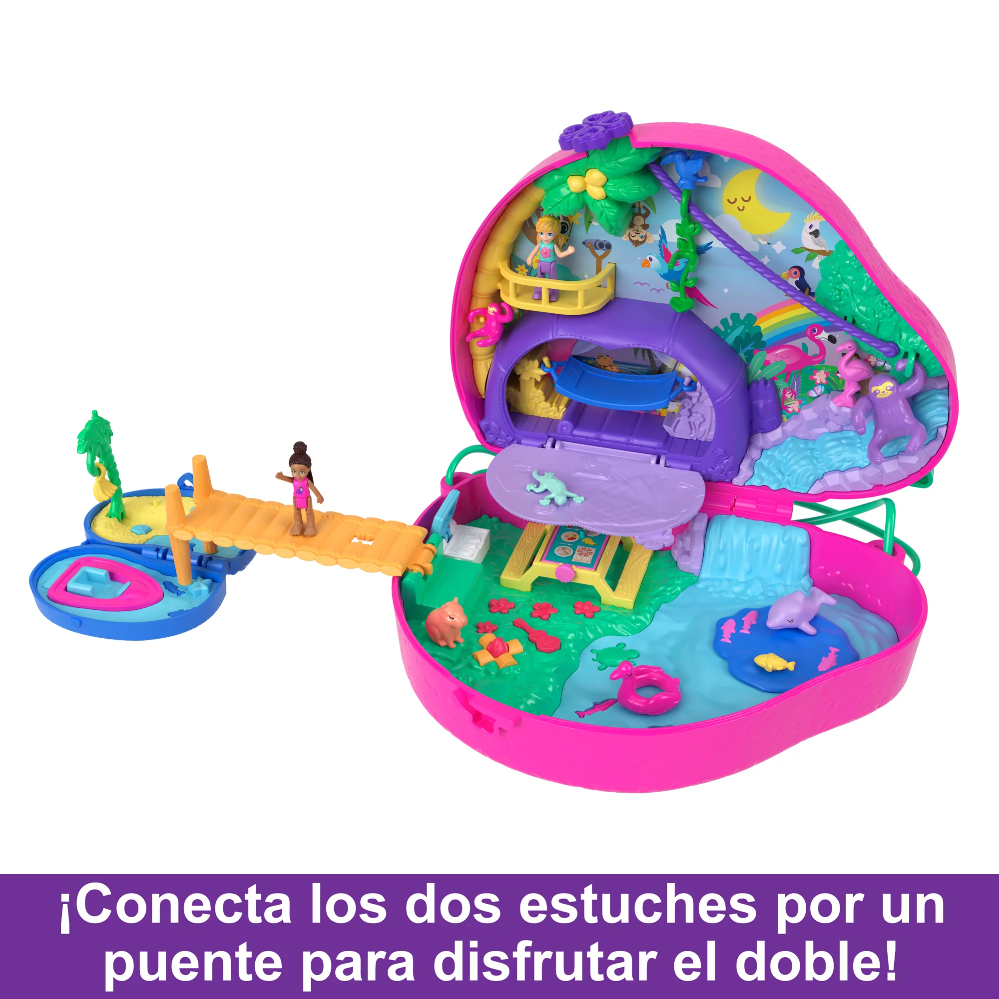Polly Pocket Cofre Familia De Perezosos 2 En 1 - Image 4