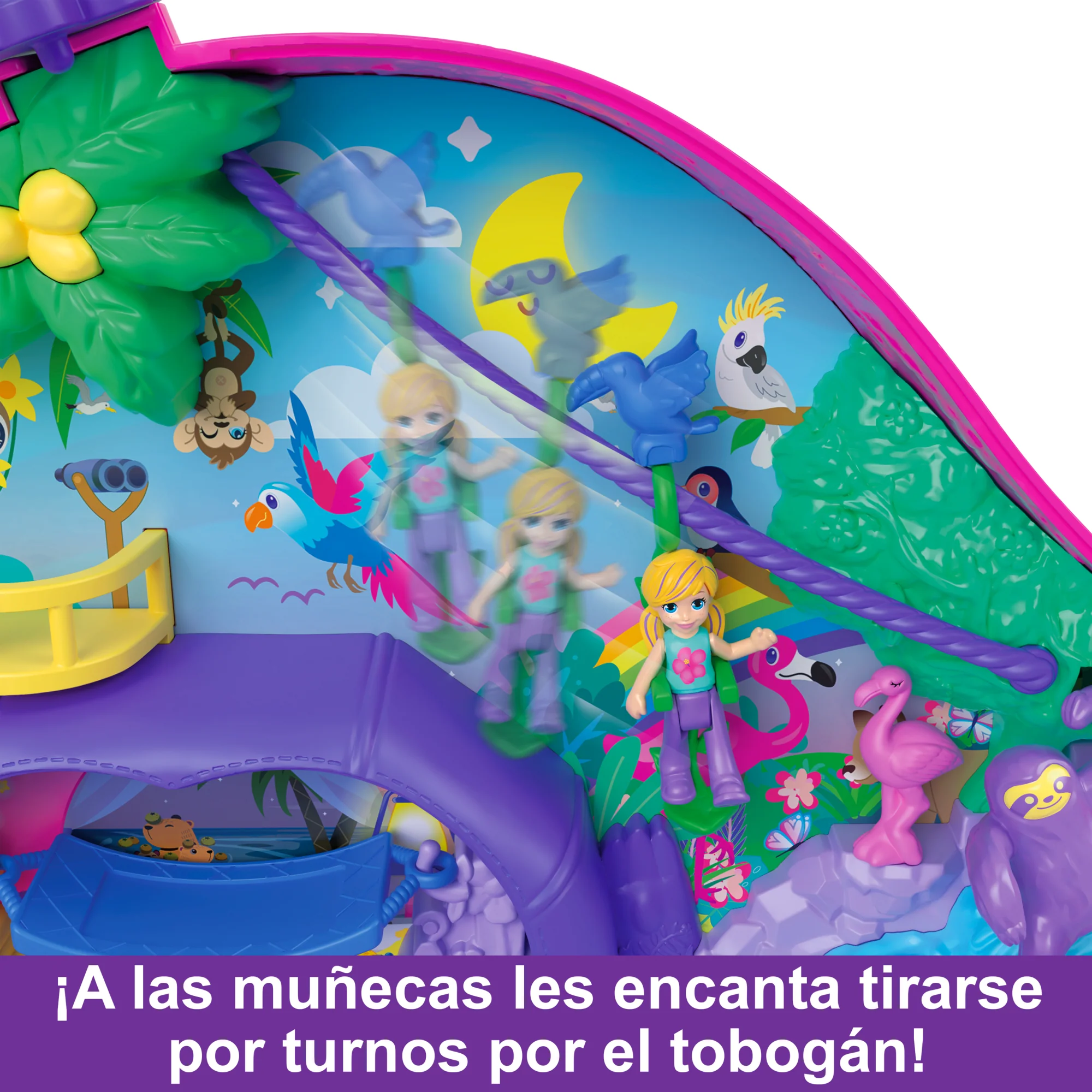 Polly Pocket Cofre Familia De Perezosos 2 En 1 - Image 5