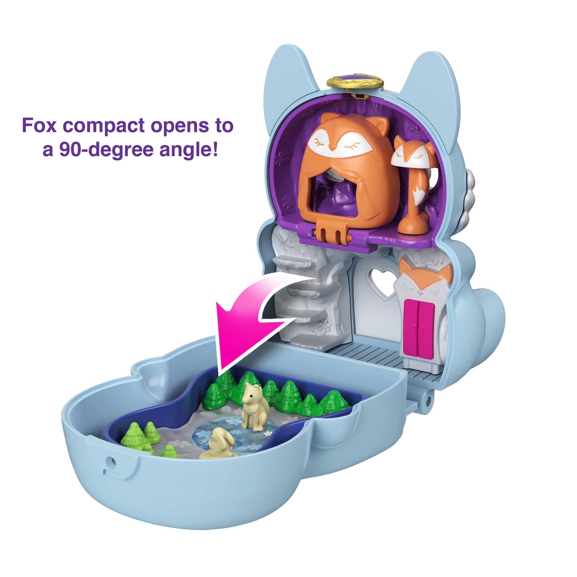 Polly Pocket Flip & Find Fox Compact - Image 2
