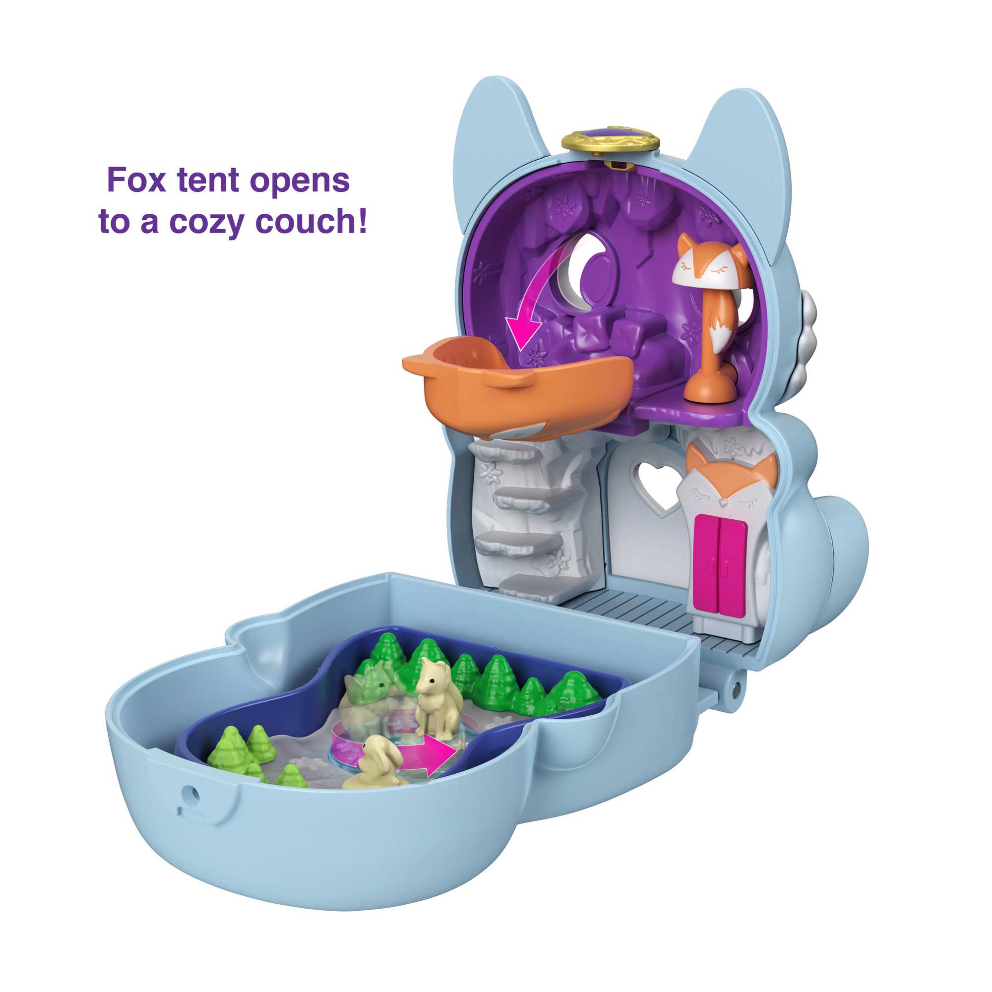Polly Pocket Flip & Find Fox Compact - Image 5