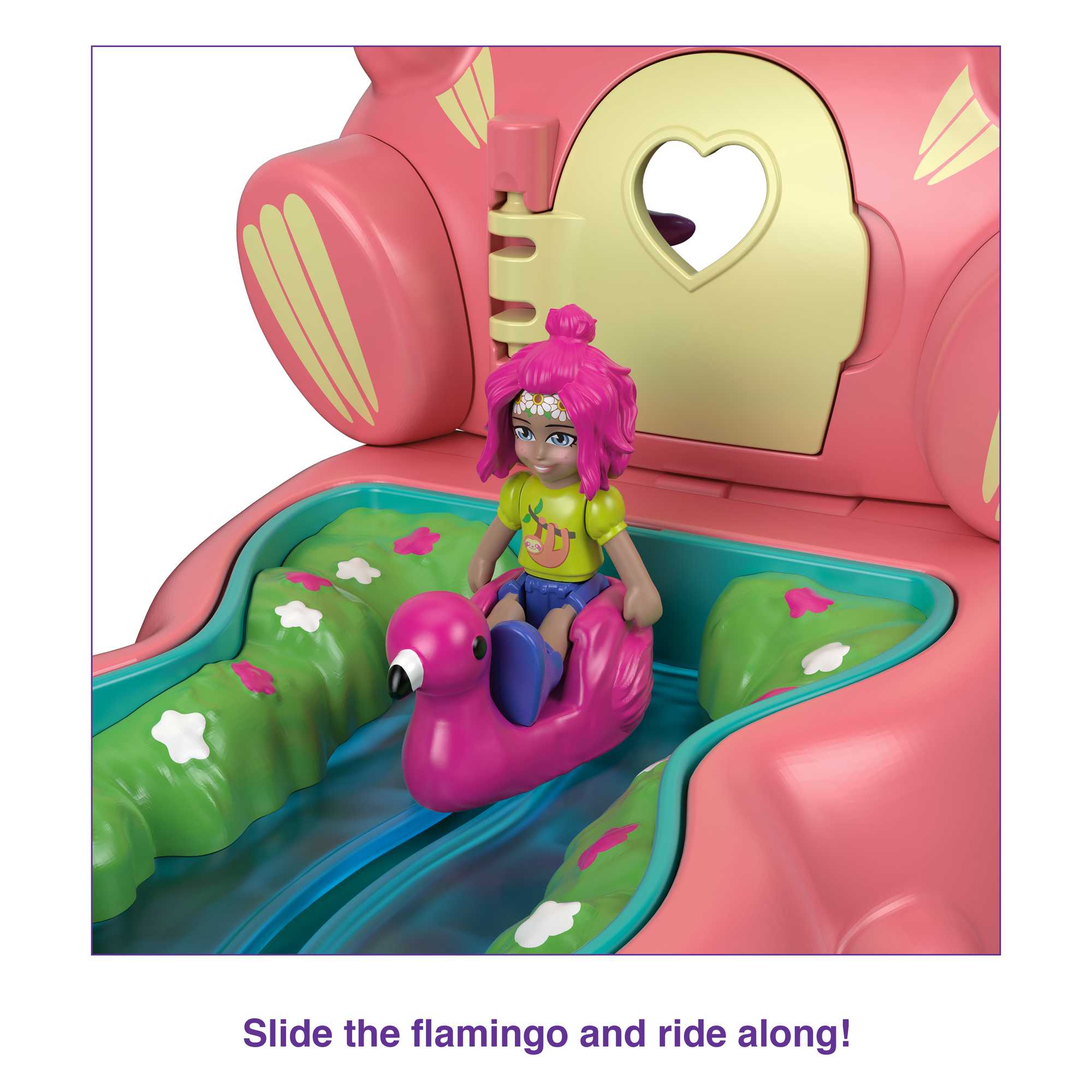 Polly Pocket Flip & Find Sloth Compact - Image 5