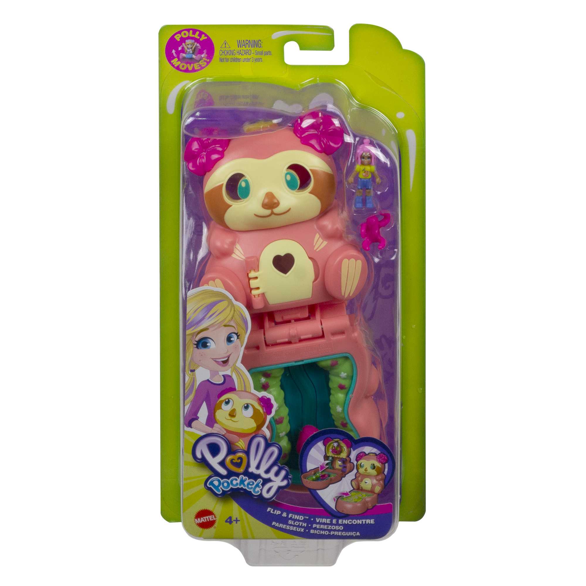 Polly Pocket Flip & Find Sloth Compact - Image 6