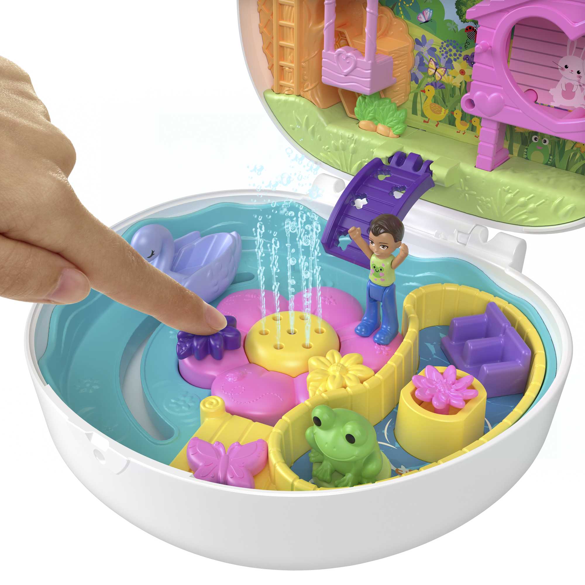 Polly Pocket Flower Garden Bunny Compact - Image 3