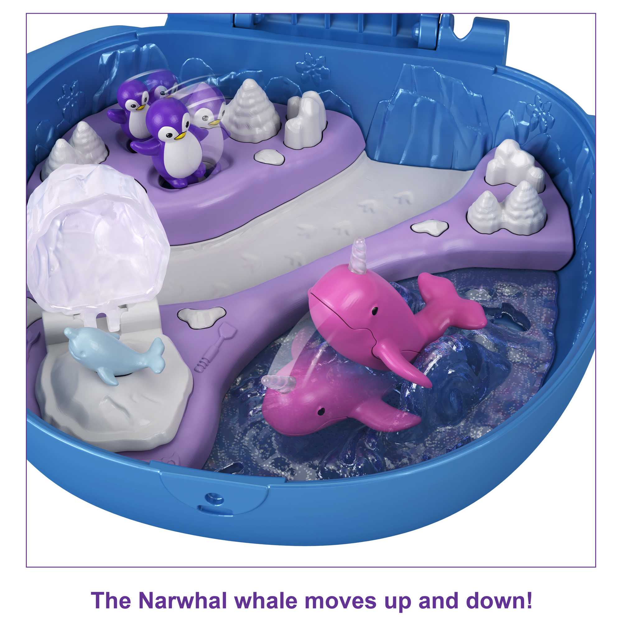 Polly Pocket Freezin' Fun Narwhal Compact - Image 3