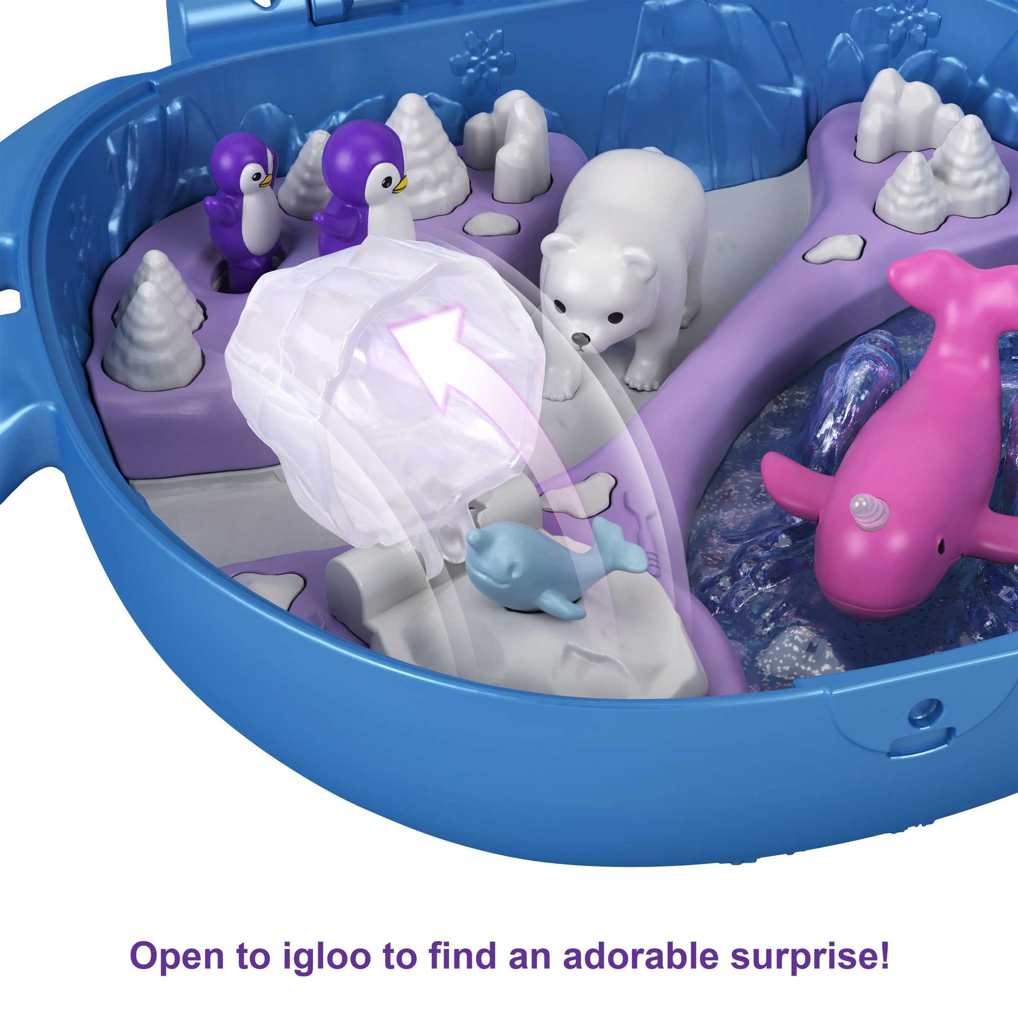 Polly Pocket Freezin' Fun Narwhal Compact - Image 5