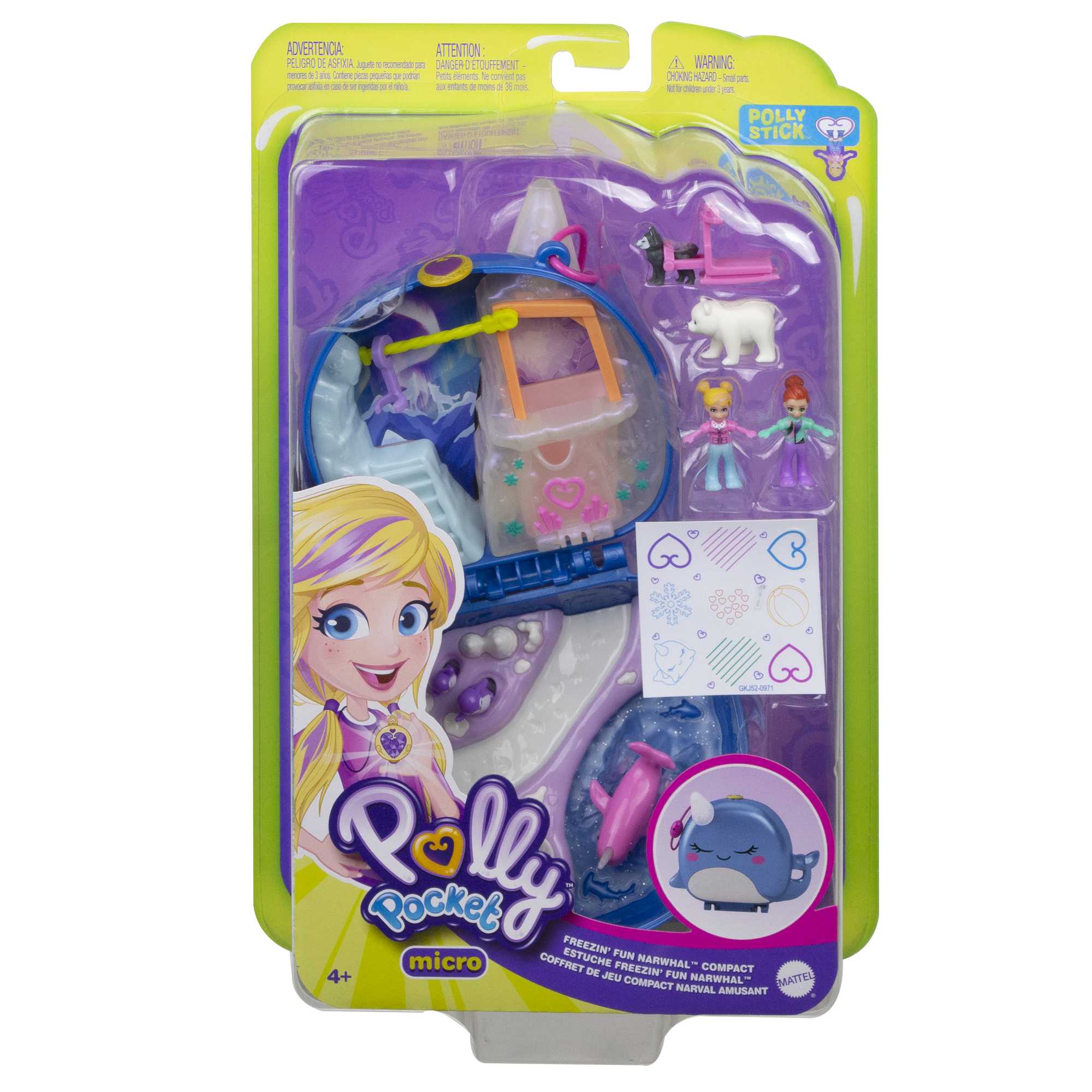 Polly Pocket Freezin' Fun Narwhal Compact - Image 6