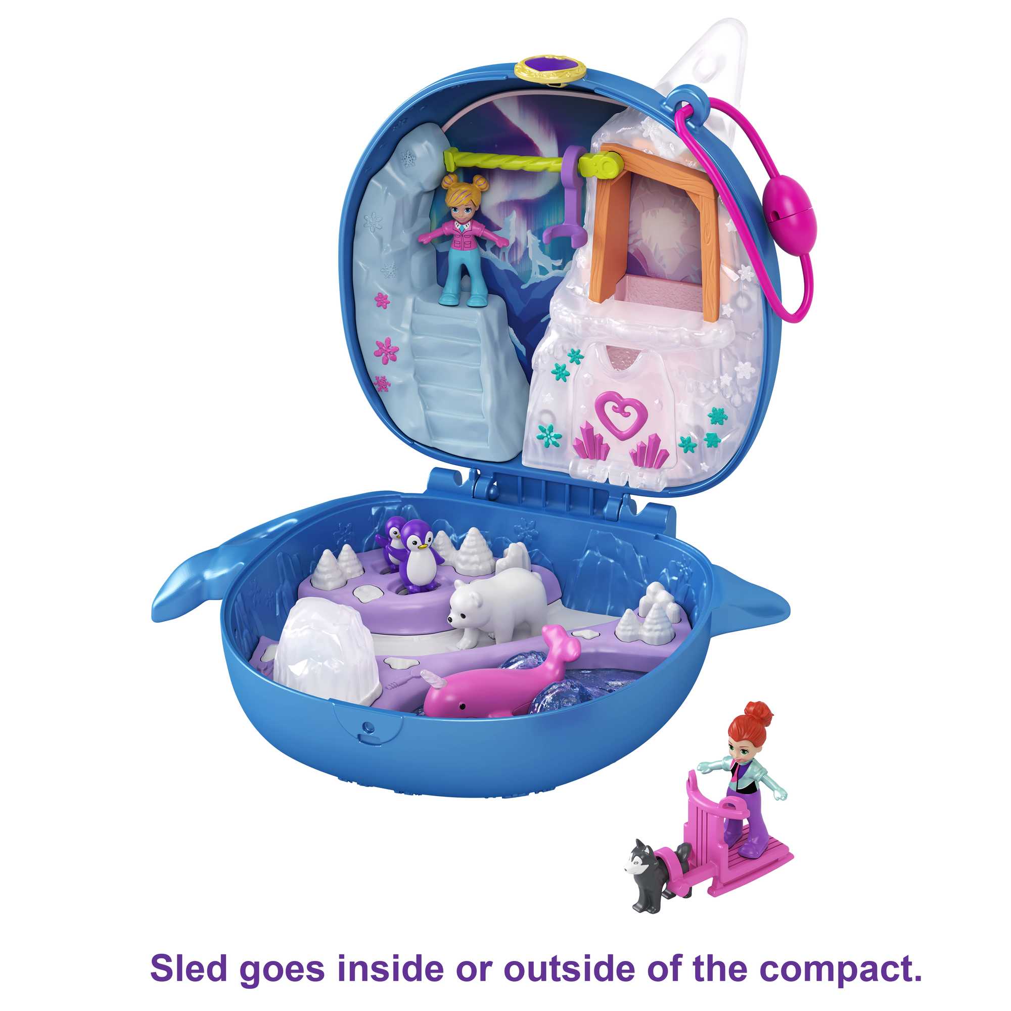 Polly Pocket Freezin' Fun Narwhal Compact - Image 7