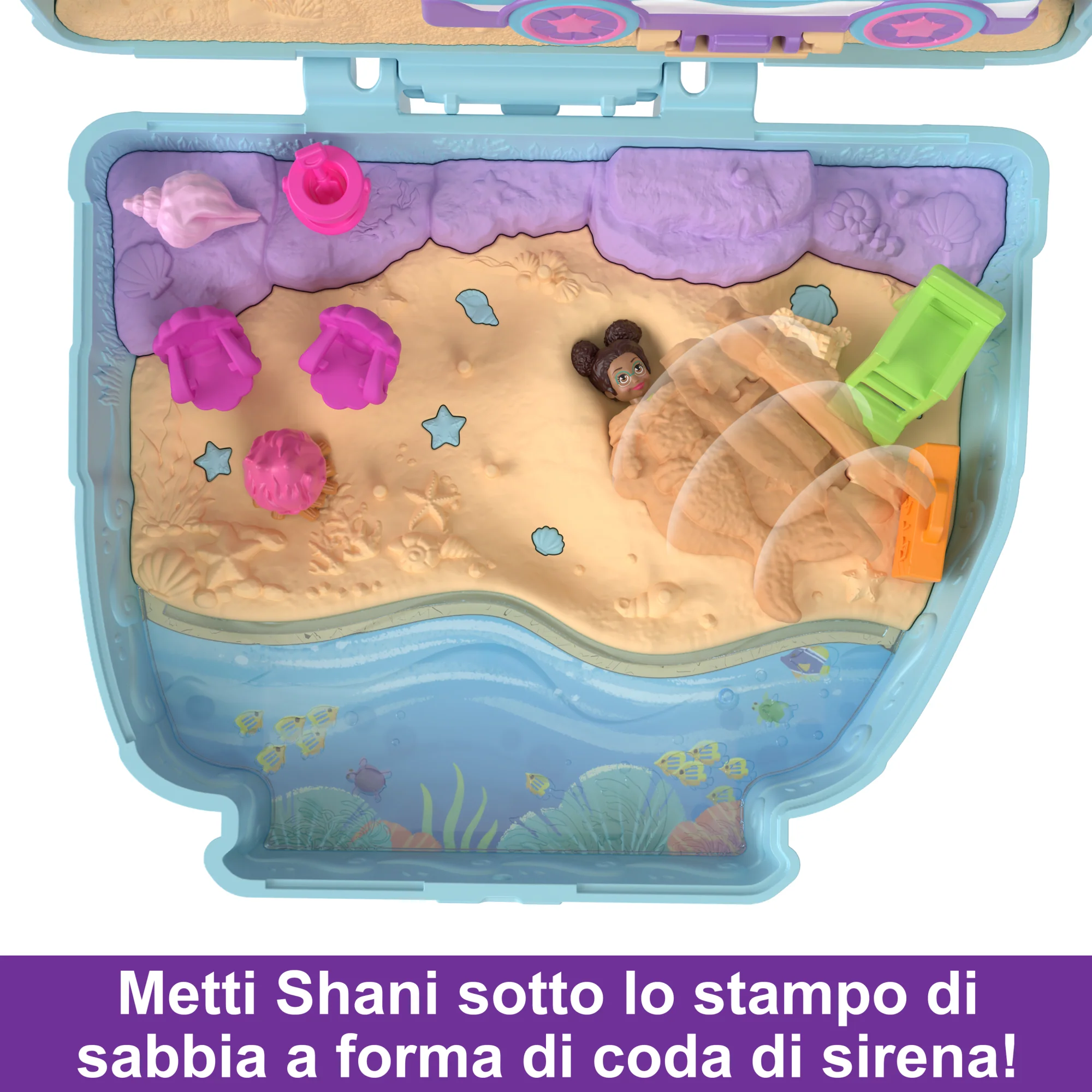 Polly Pocket Furgoncino Cucciolo Sole E Mare, Giocattolo Da Viaggio, Bambole E Playset - Image 4