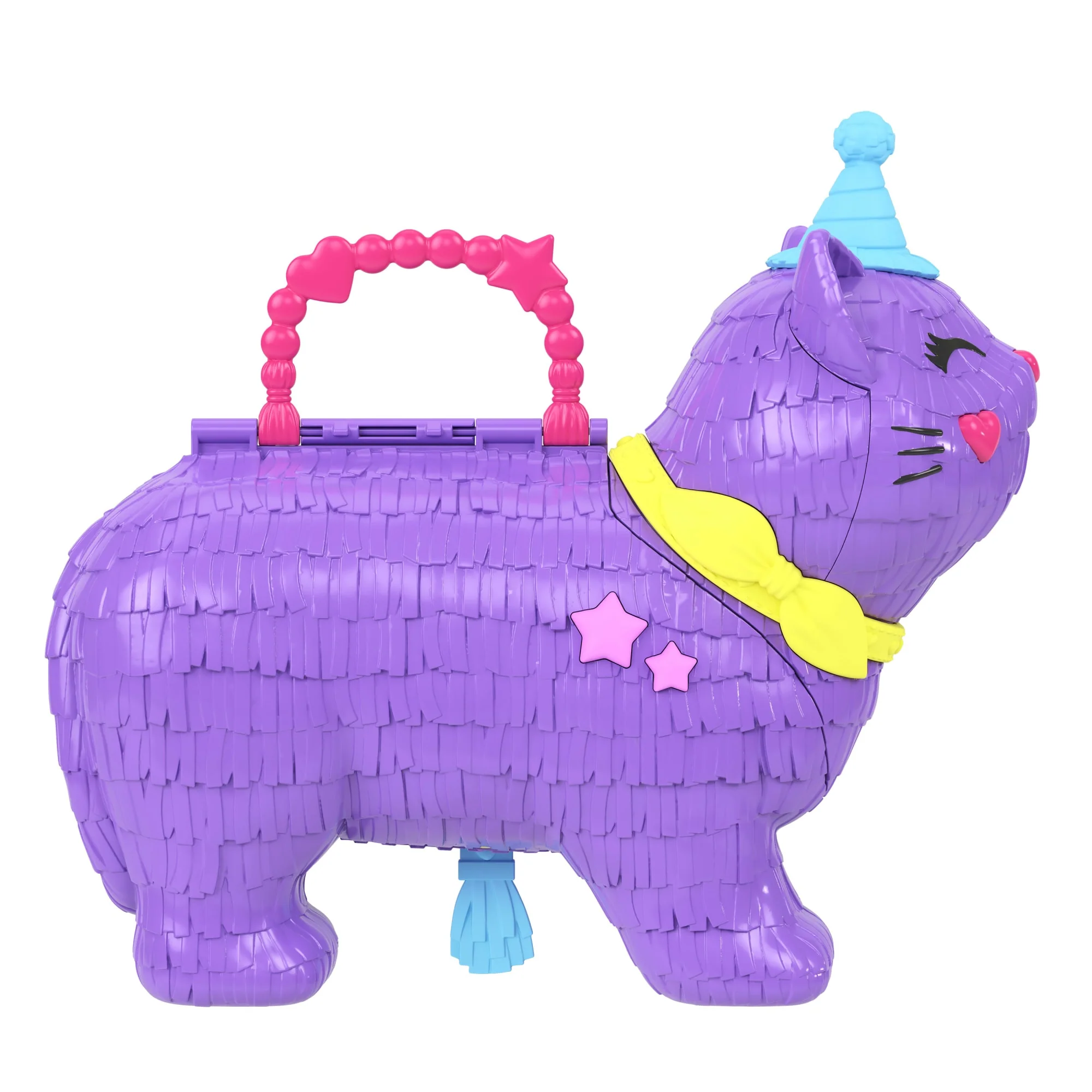 Conjunto De Juego De Celebración Gatito Piñata De Polly Pocket Con 2 Muñequitas Y 23 Accesorios Sorpresa Que Incluyen Mascotas, Fiesta De Cumpleaños Con Noria - Image 3