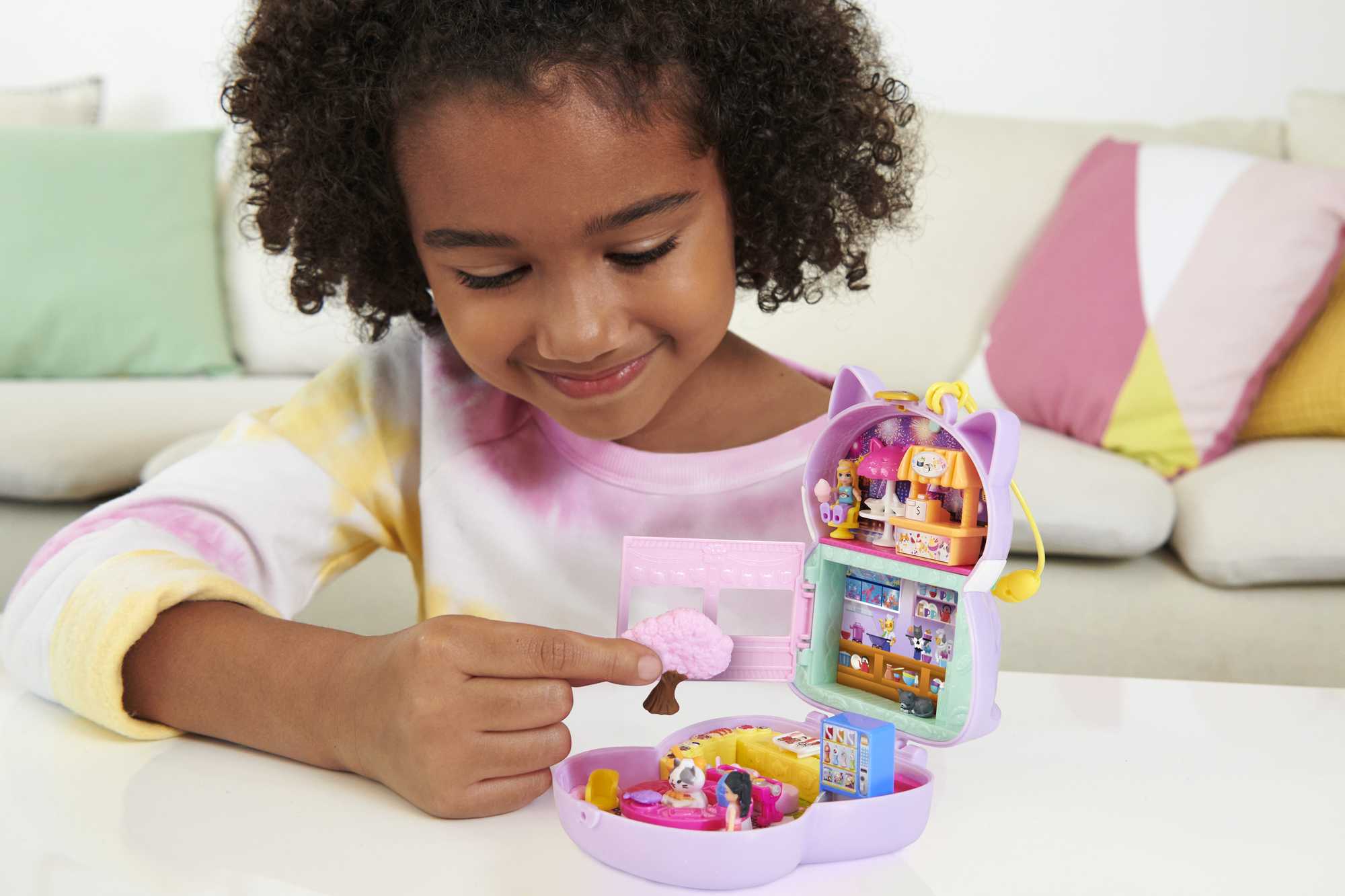 Polly Pocket Gattino Sushi Cofanetto, Playset Con 2 Bambole E 12 Accessori - Image 2