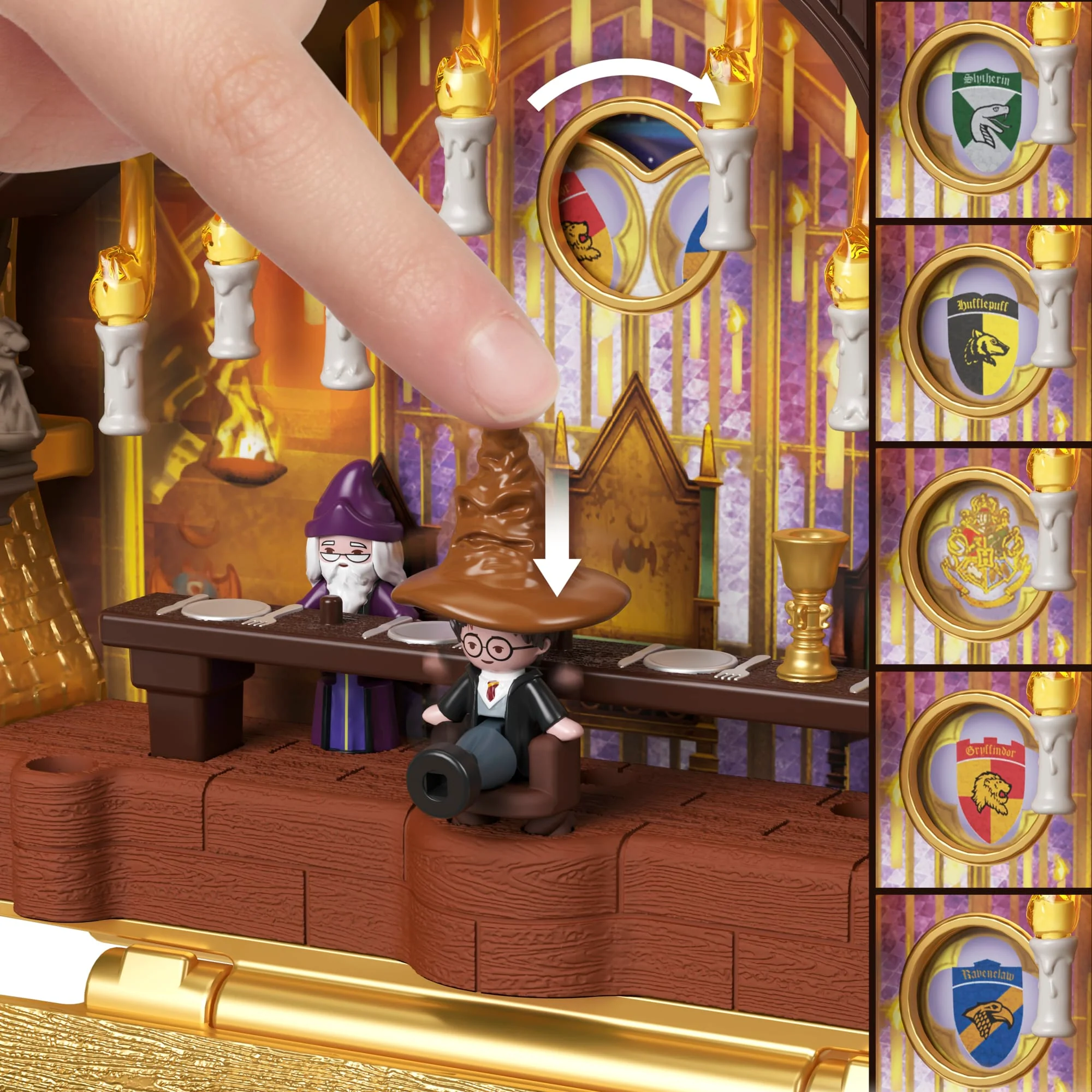 Estuche De Harry Potter Para Coleccionistas Con Conjunto De Juego Y Muñecos De Polly Pocket - Image 4